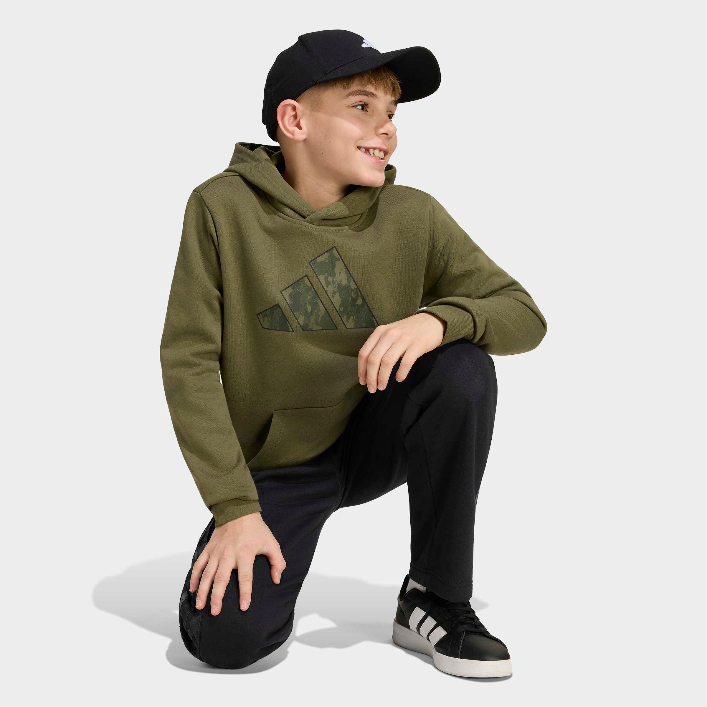 adidas Sportswear Sweat à capuche »GRAFIK KIDS HOODIE, CAMOUFLAGE«, pour enfants, avec capuche, col rond, longueur normale,
