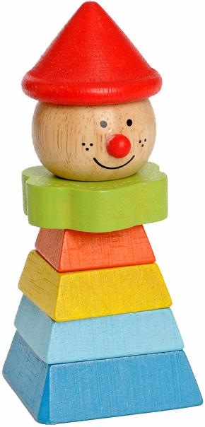 Image of EverEarth® Stapelspielzeug »Clown mit rotem Hut«, FSC®- schützt Wald - weltweit bei Ackermann Versand Schweiz