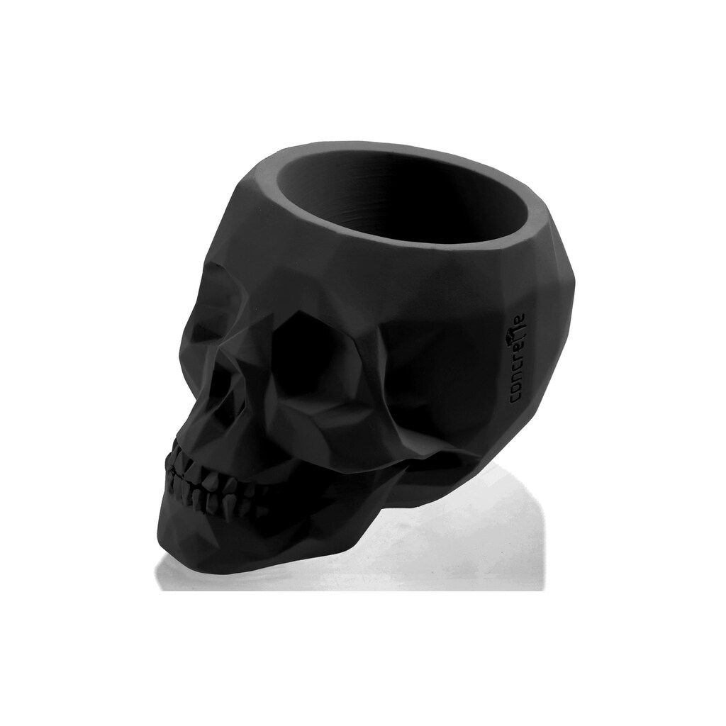 Blumentopf »Totenkopf 15 x 21 cm, Schwarz«