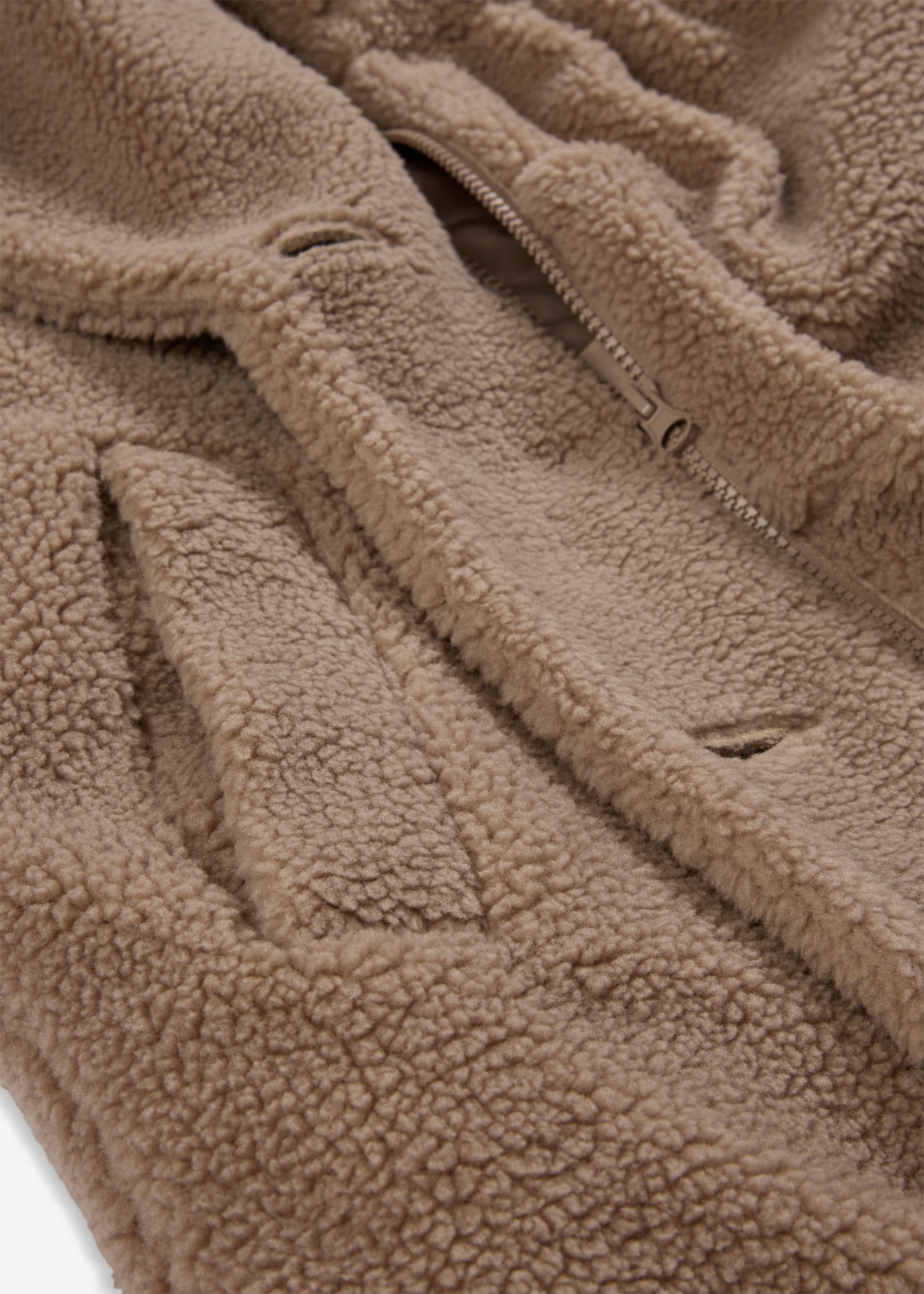 bonprix Umstandsmantel mit Babyeinsatz für Babys, aus warmem Teddyfleece, Loose Fit