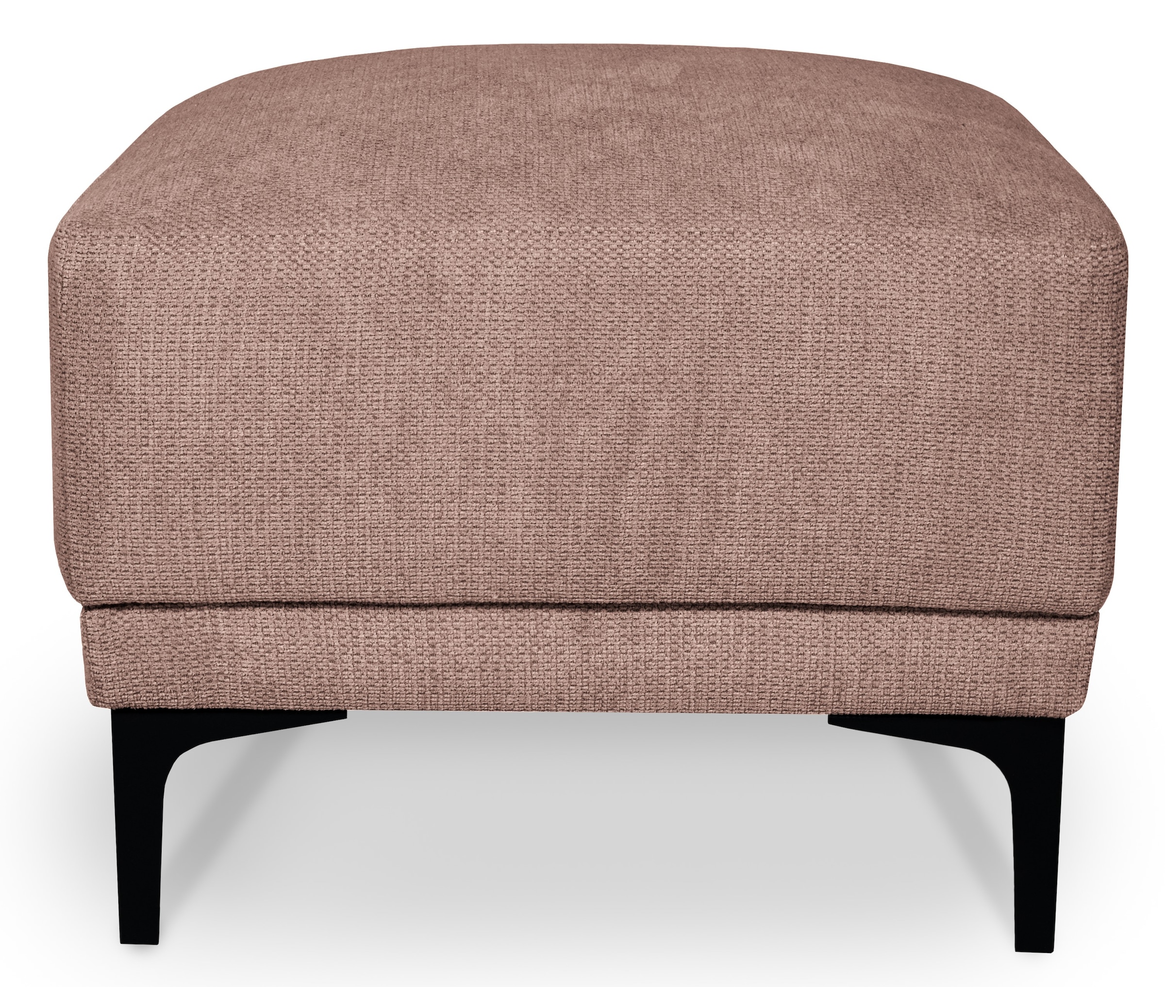 Places of Style Polsterhocker »Xander«, Breite 58 cm, Soft-Touch Chenille, schwarze Metallfüsse