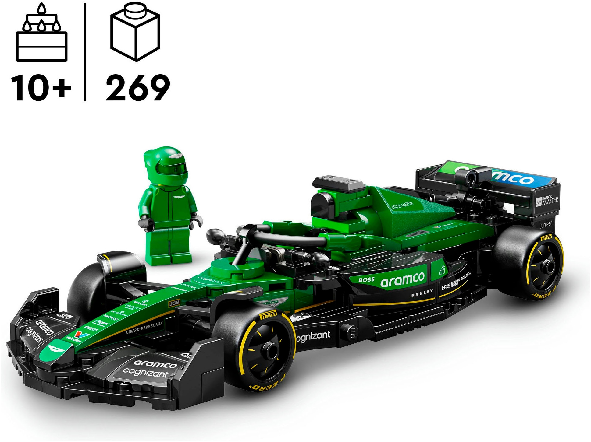 LEGO® Pions de construction »Aston Martin Aramco F1® AMR24 Rennauto (77245), LEGO® Speed Champions« Made in Europe