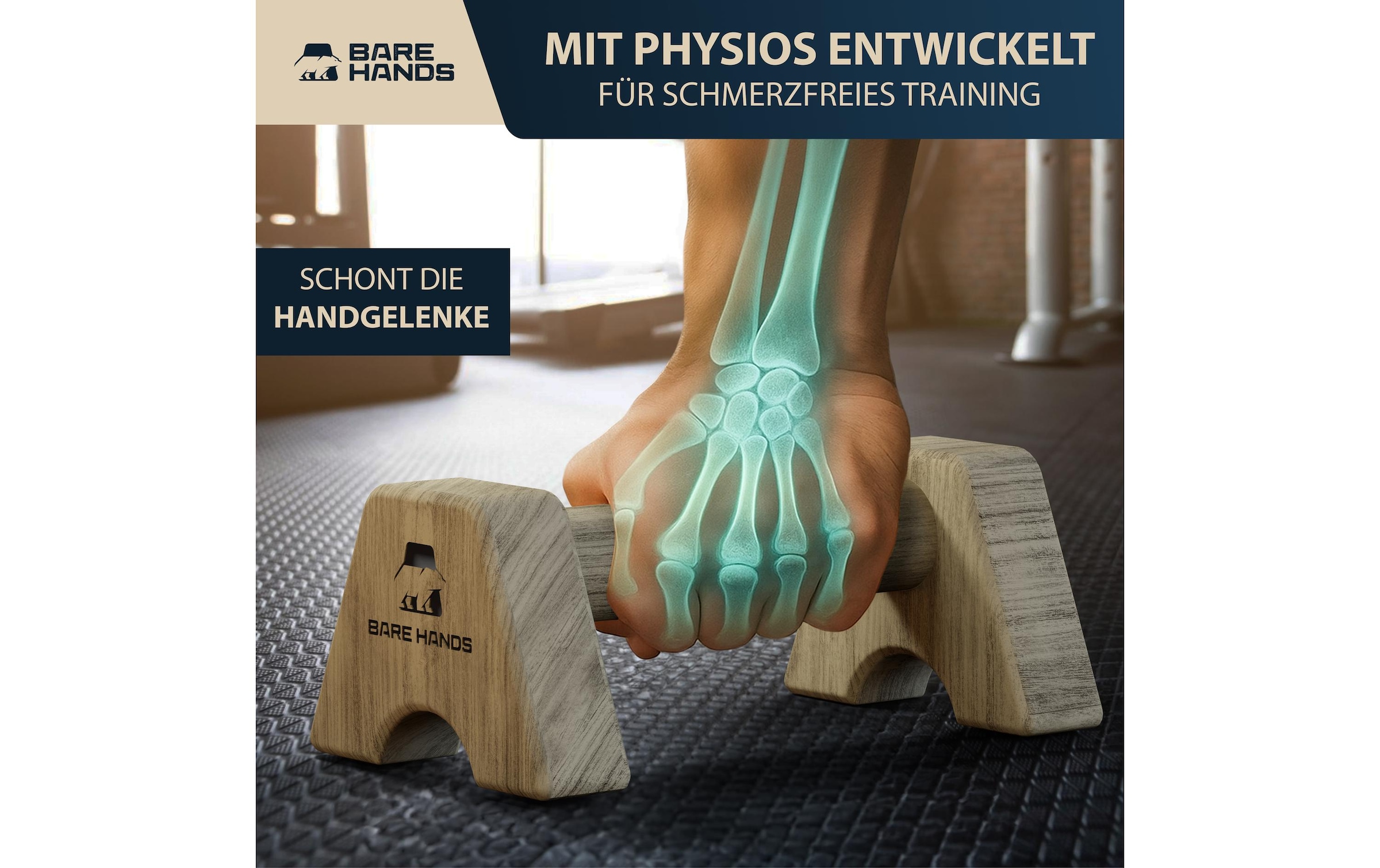   Liegestützgriffe »Bare Hands Gr. S«
