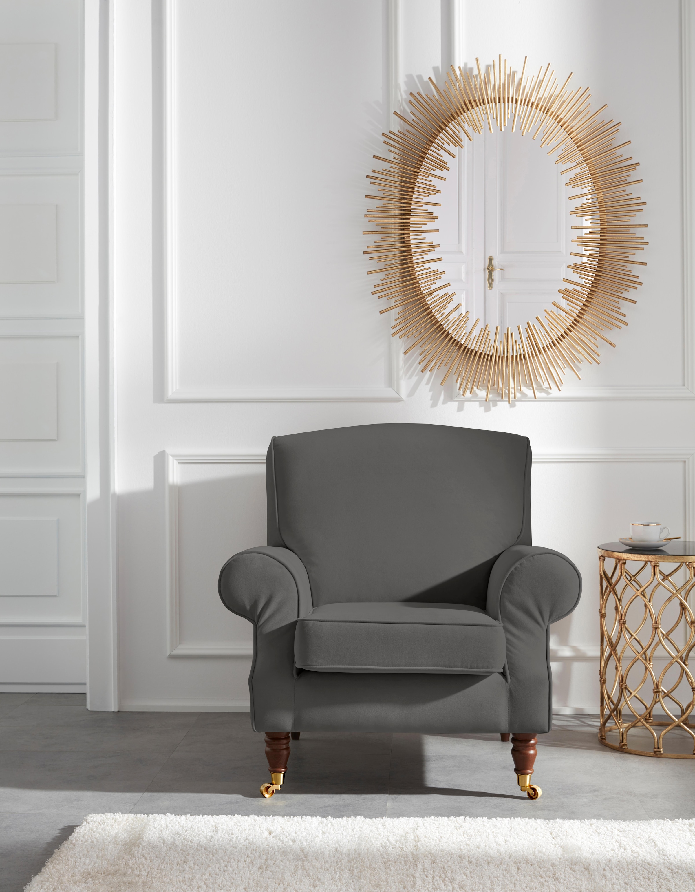 Image of Guido Maria Kretschmer Home&Living Sessel »Rennes«, in Samtoptik oder Baumwoll-Mix bei Ackermann Versand Schweiz