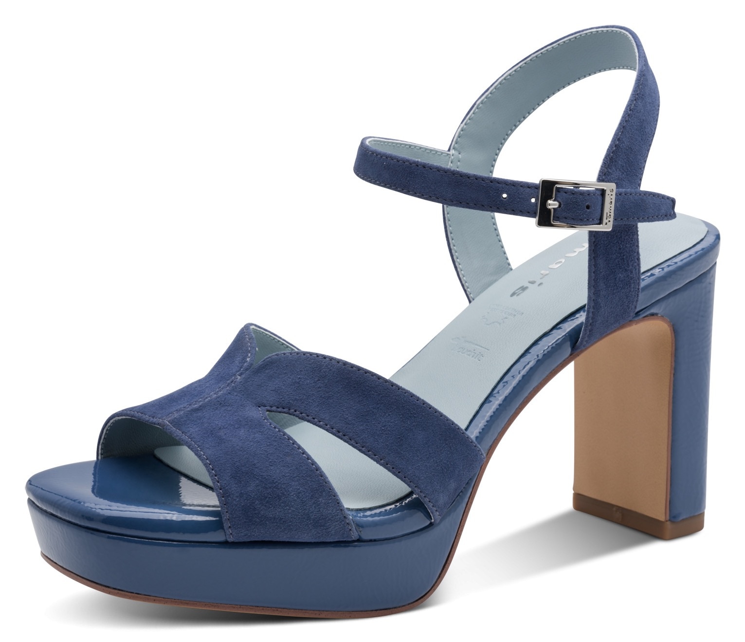 Image of Tamaris High-Heel-Sandalette Blockabsatz, Sommerschuh, Abendschuh, mit ANTIshokk-Absatz