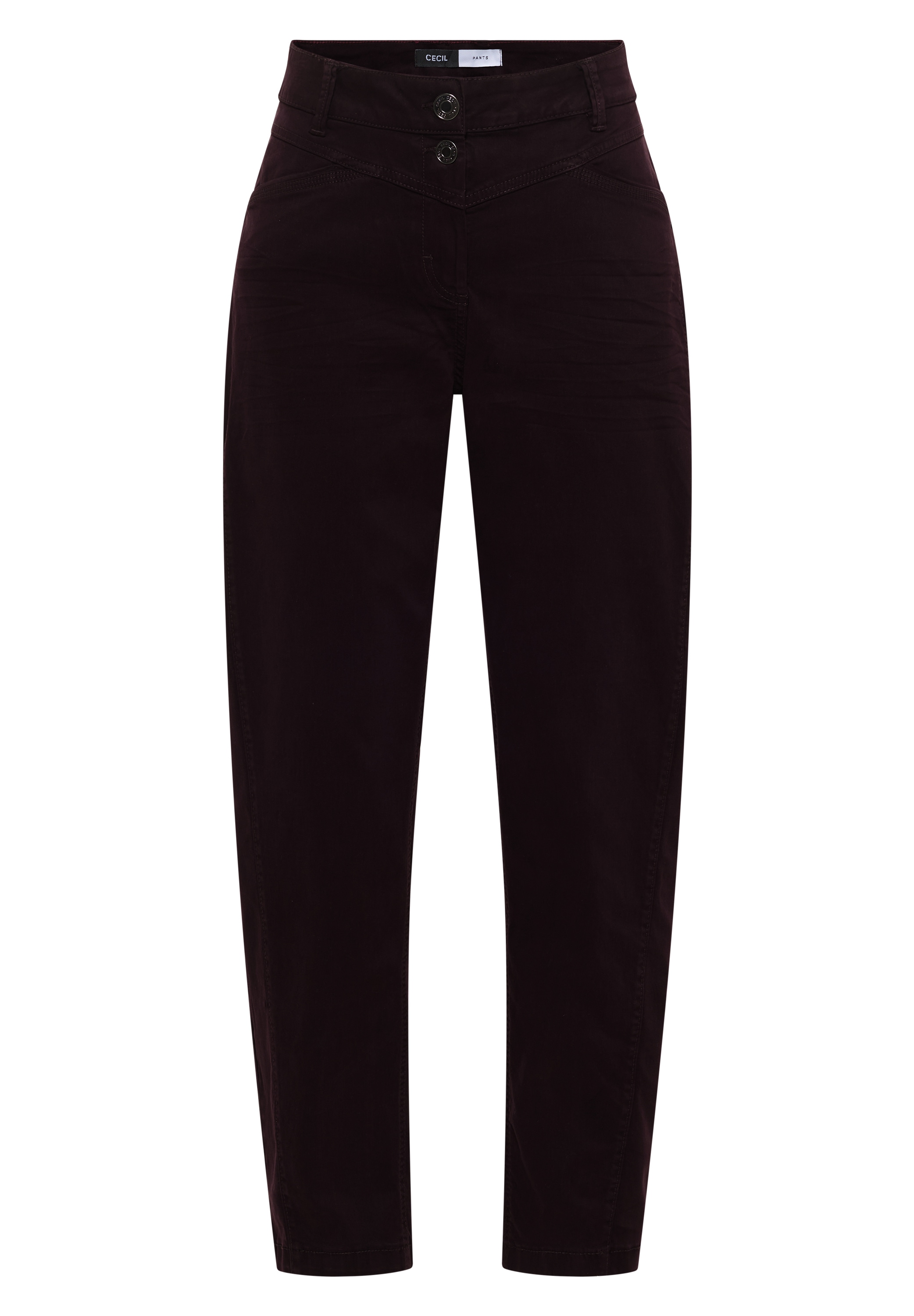 Cecil Stoffhose »Style Scarlett«  Mid Waist, Barrel Leg, Baumwollmix