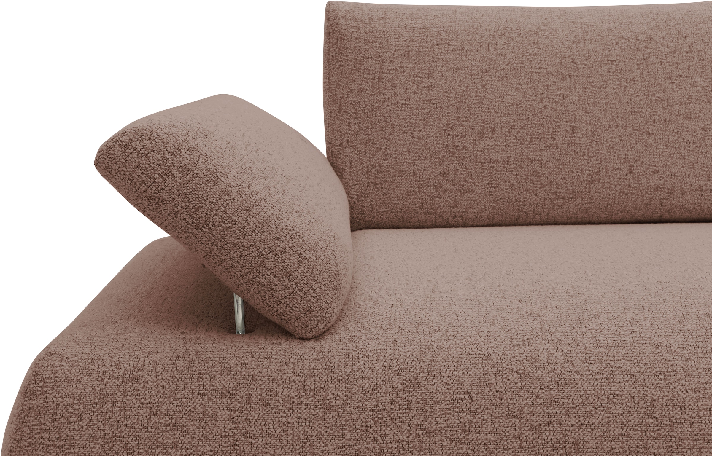 DOMO collection Big-Sofa »800016 Megasofa Breite 324cm, Federkern, inkl. Armlehnenverstellung«, (3 St.), moderner Strukturstoff aus 95% Polyester und 5% Baumwolle