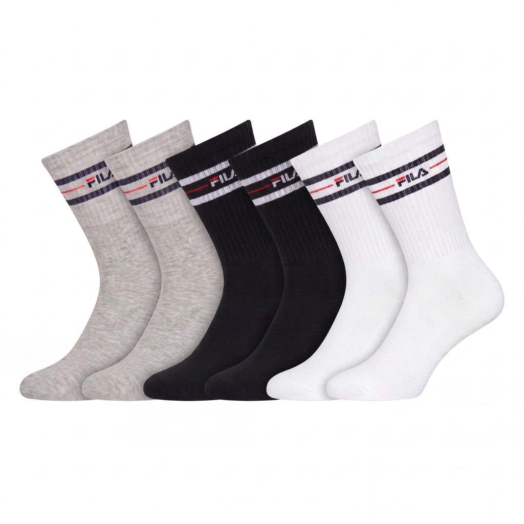 Image of Fila Socken "UNISEX LIFESTYLE PLAIN SOCKS" 6 Paar, mit eingestricktem Logo