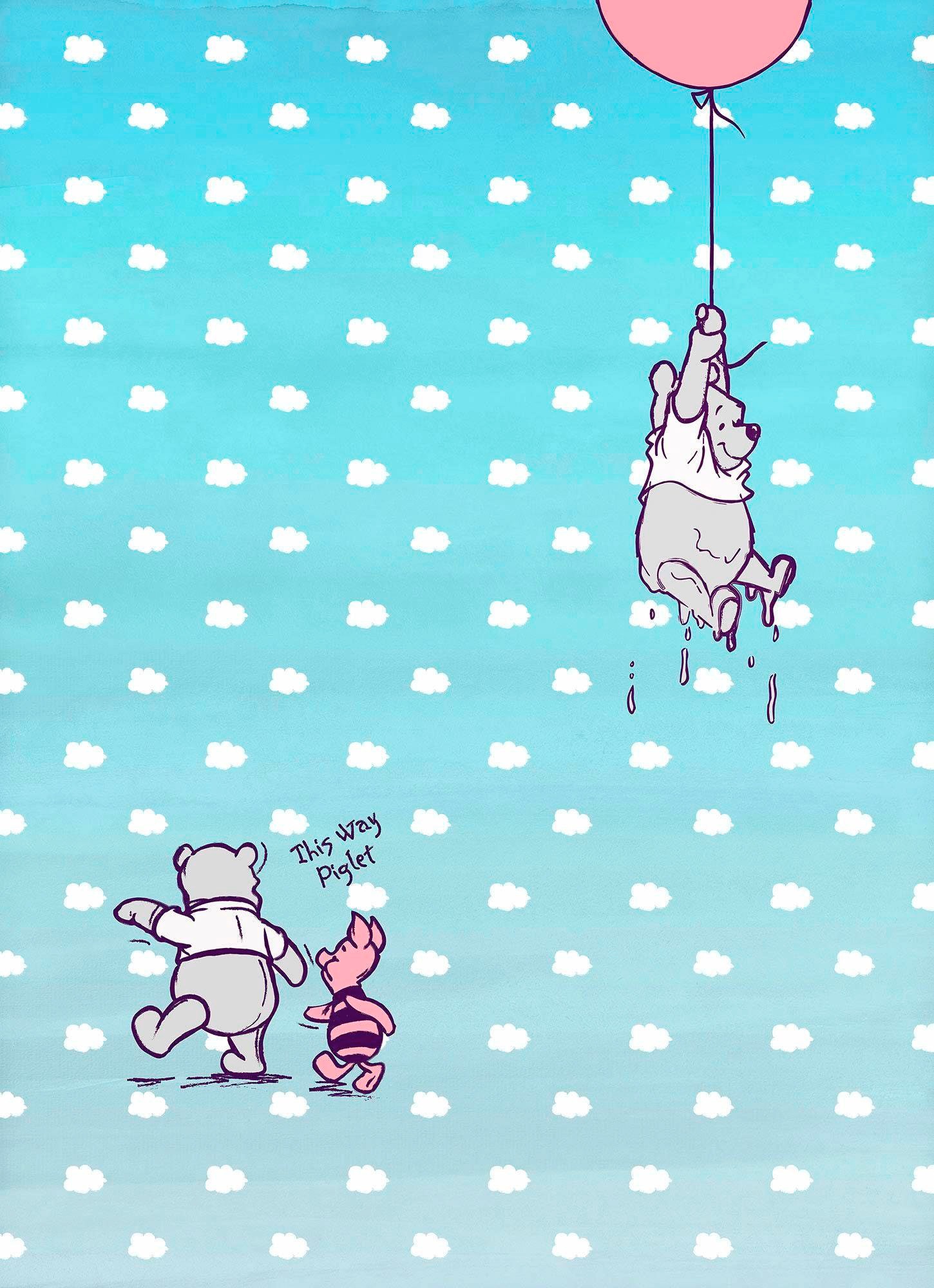 Image of Komar Fototapete »Winnie Pooh Piglet«, bedruckt-Comic, ausgezeichnet lichtbeständig bei Ackermann Versand Schweiz