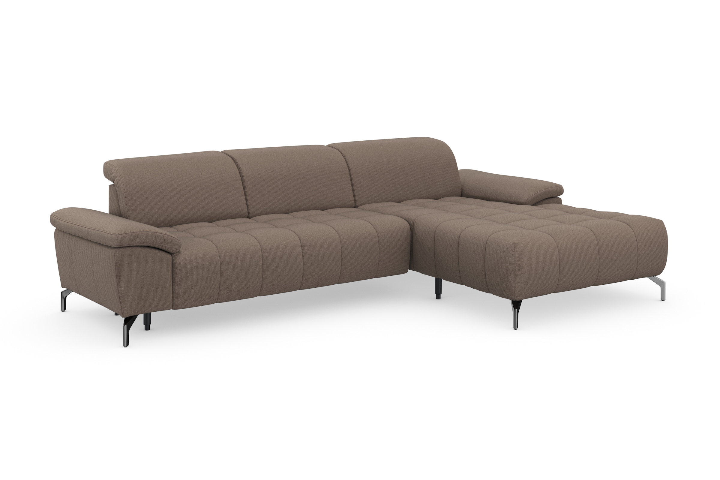 sit&more Ecksofa »Cool L-Form«, wahlweise mit Kopfteilverstellung und Vorziehsitz, motorisch