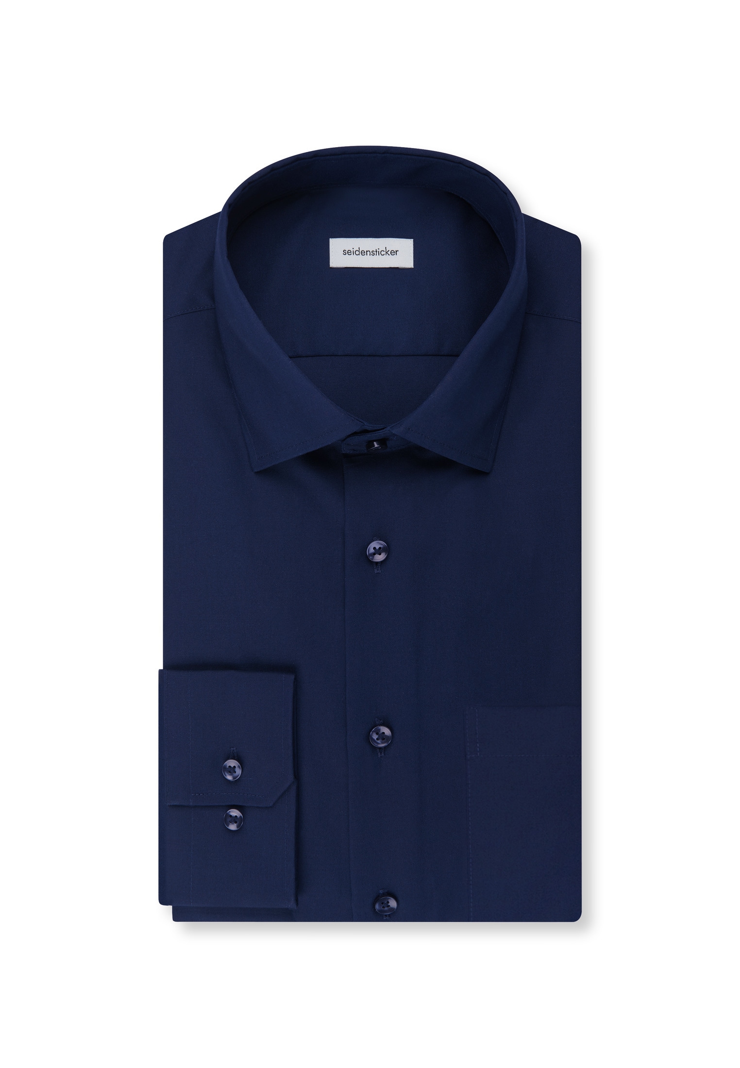 seidensticker Chemise d'affaires »Schwarze Rose« Regular 1/1 Kentkragen Uni