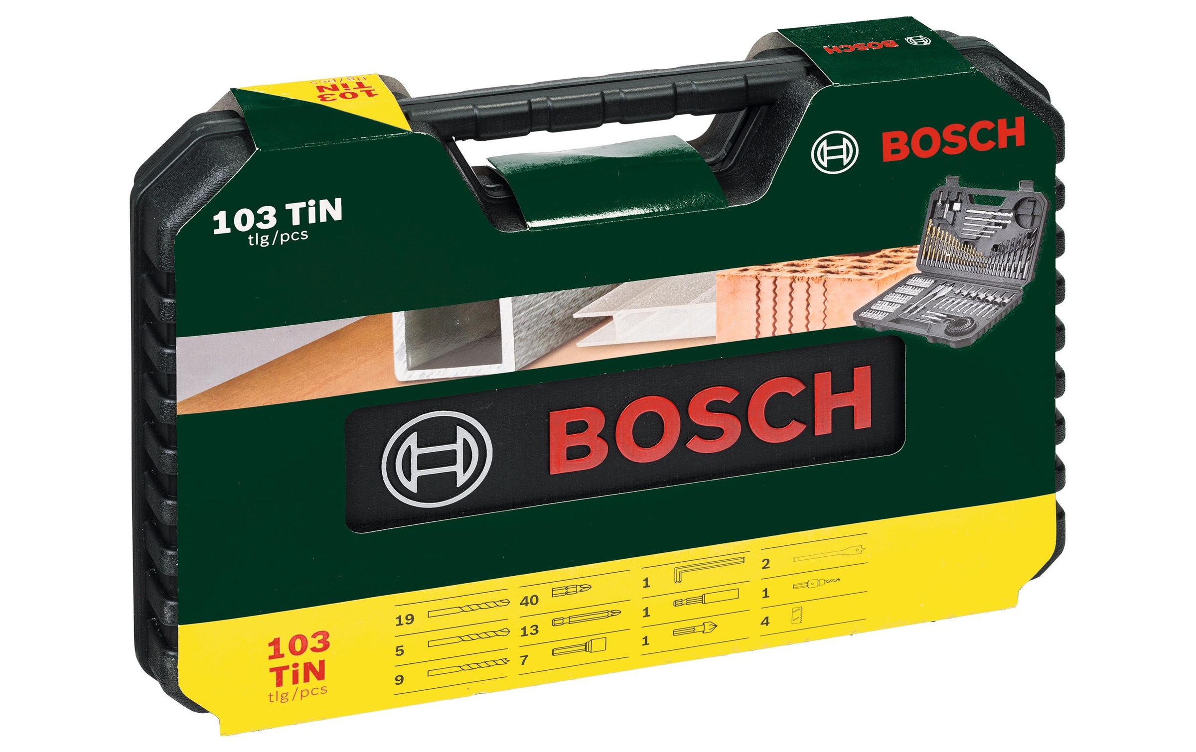 Image of BOSCH Bit-Set "Bitset V-LINE TiN" 103 Stk. tlg.