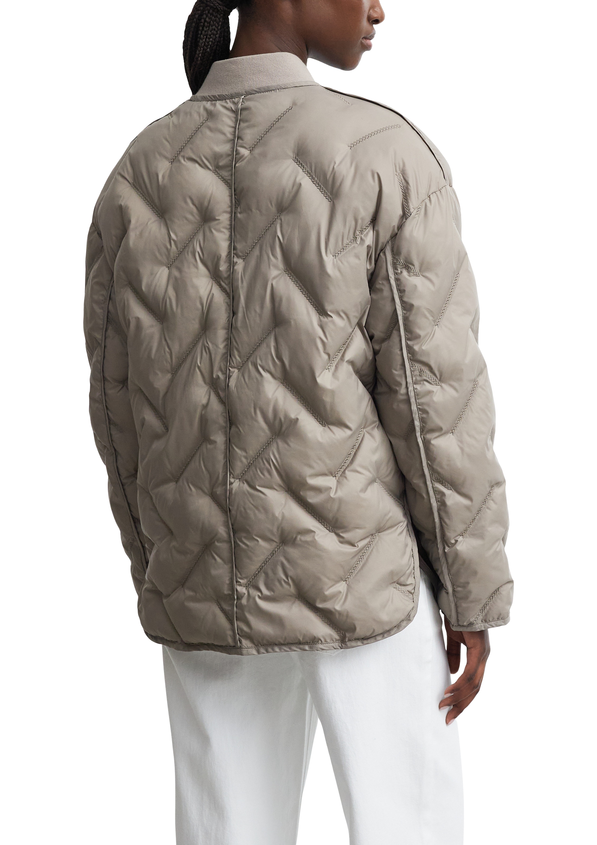 Comma Steppjacke ohne Kapuze im Blouson-Stil und mit Reissverschluss