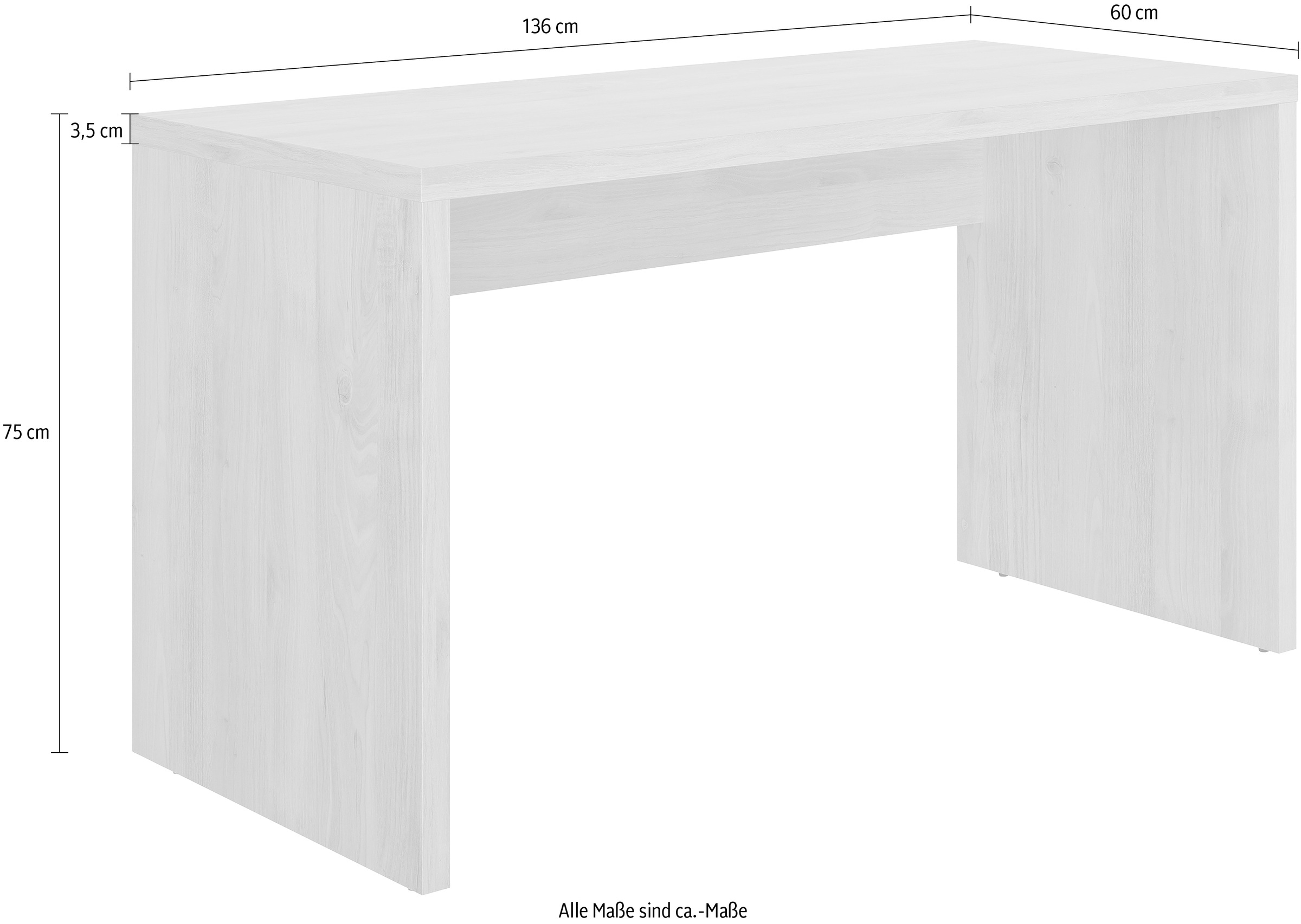 Gami Schreibtisch »Elio« 1 Stk. tlg. Kollektion in edles Design