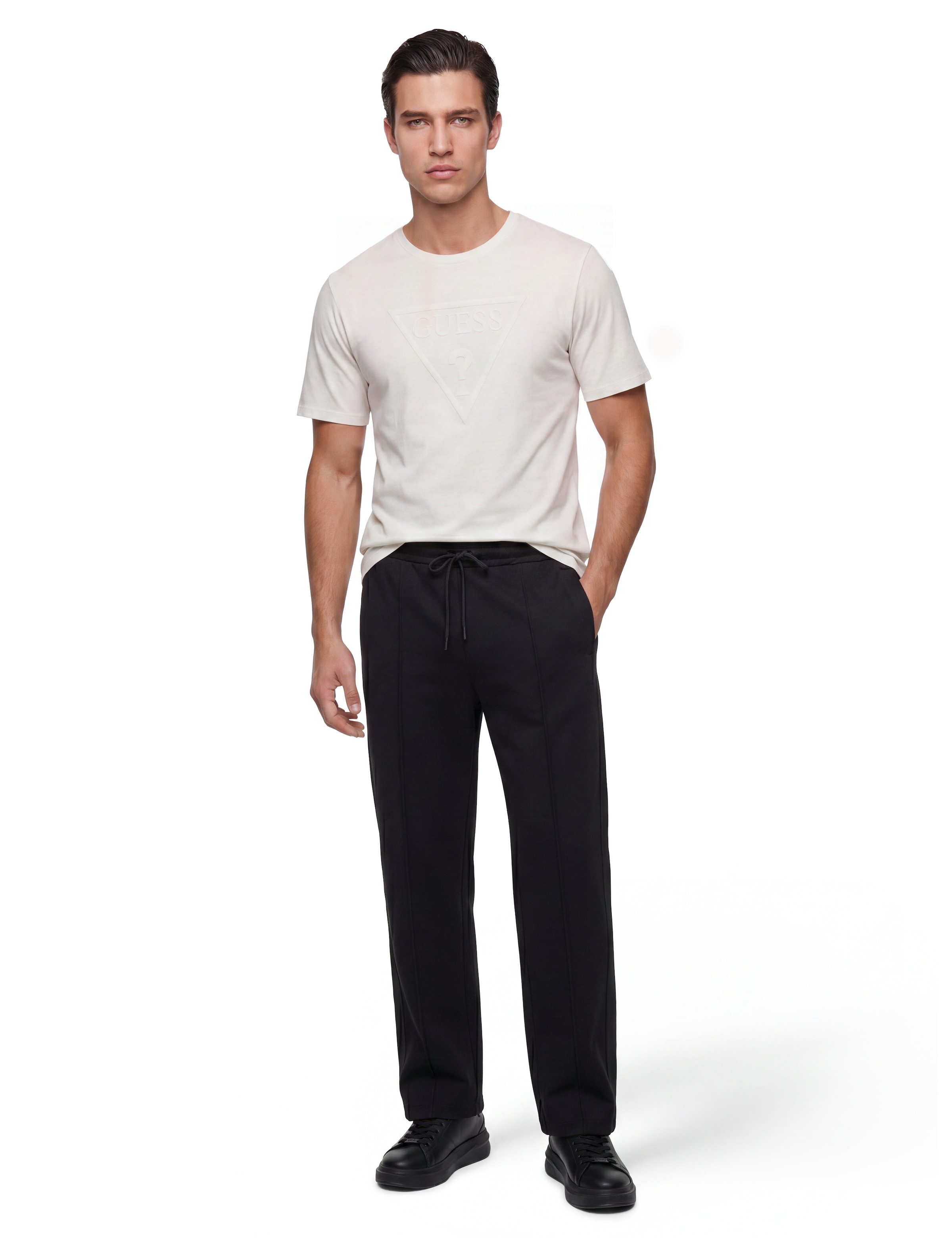 Guess Pantalon de jogging »THOR«  mit seitlichem Logoschriftzug, Regular Fit, Baumwoll-Mix