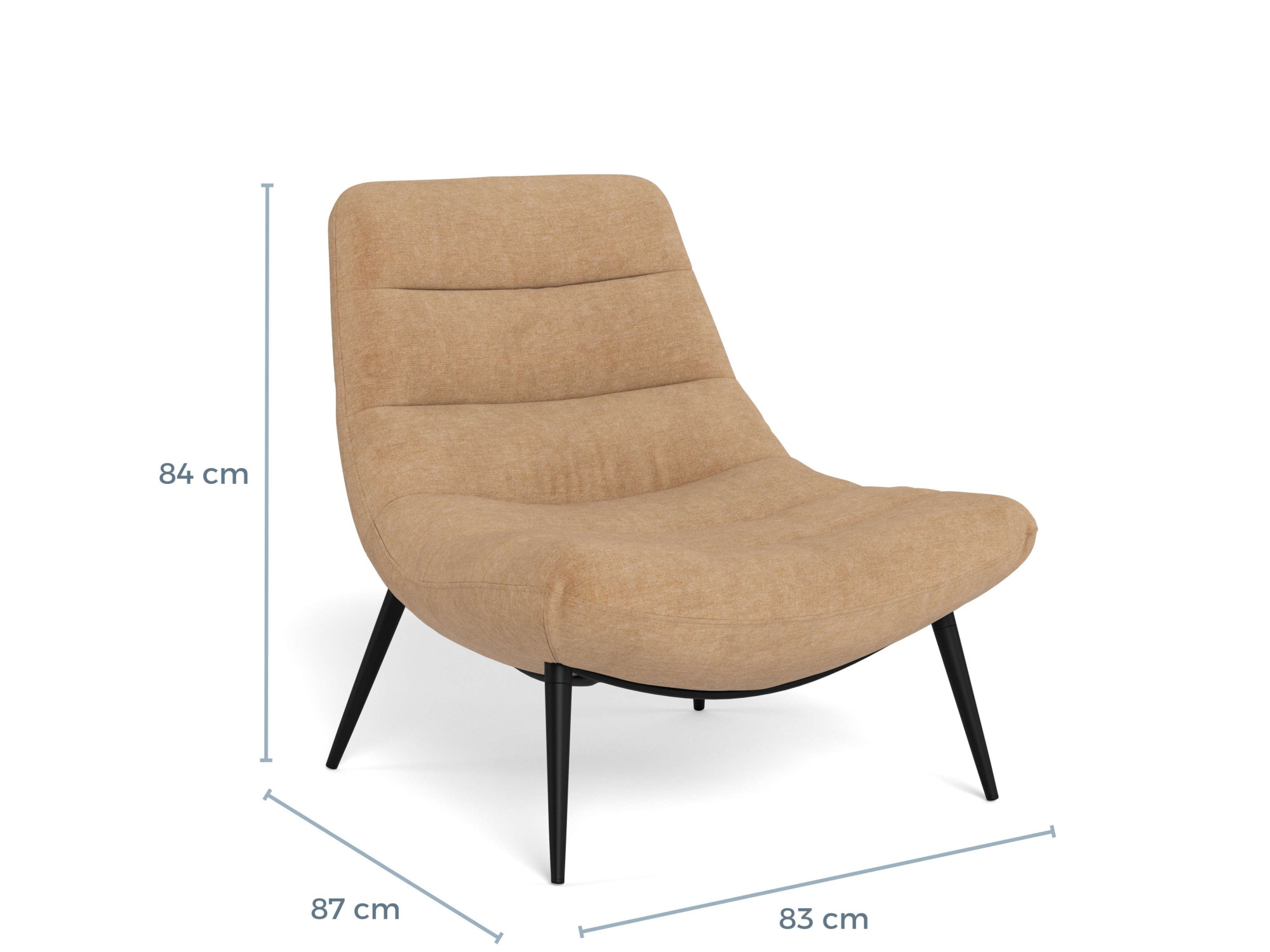 ACTONA GROUP Chaise rembourrée »Milford, Sessel, Polsterstuhl'« () Stuhl, rosewood, gepolstert, 83x87x84cm