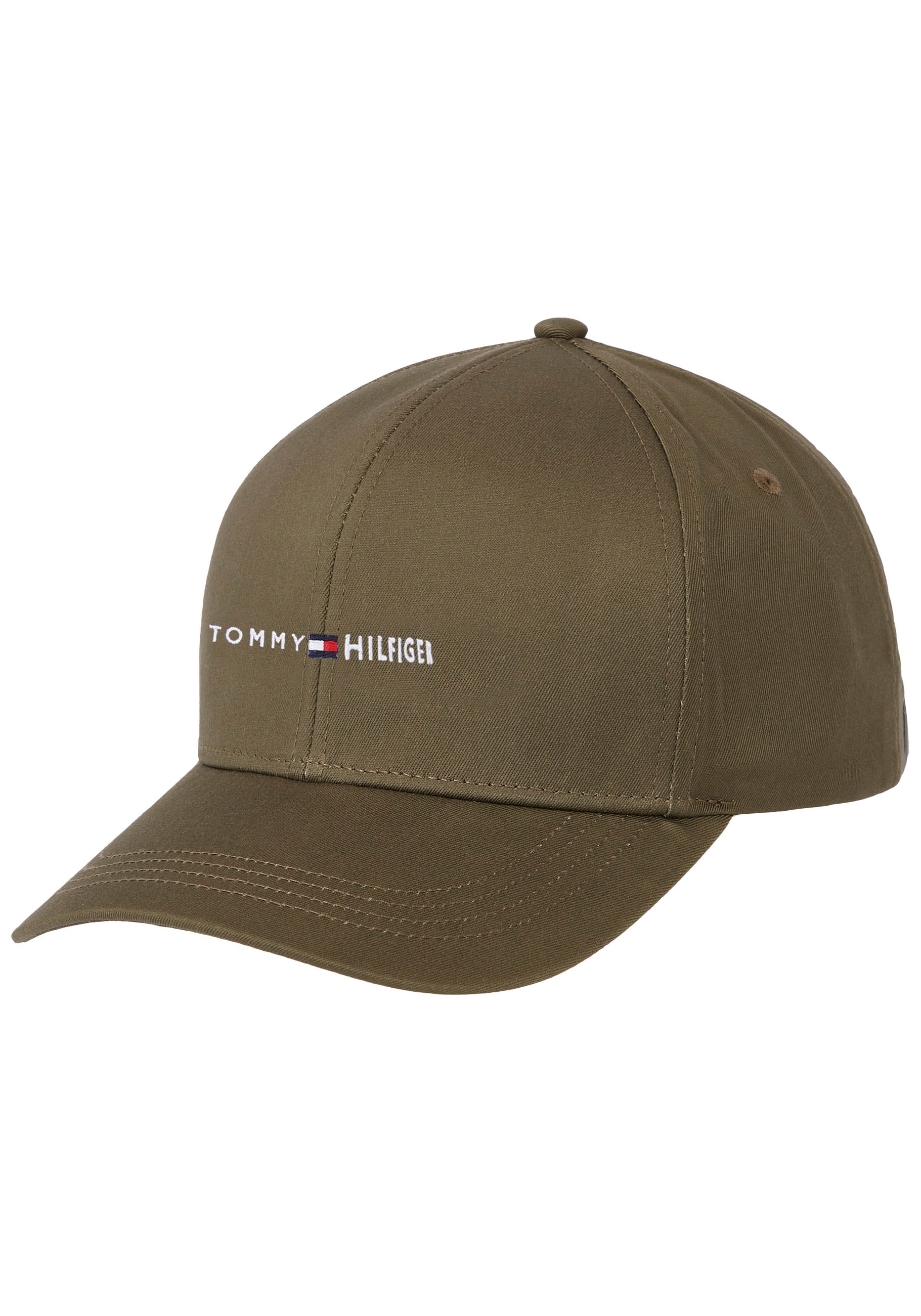 Tommy Hilfiger Baseball Cap »SKYLINE CAP«, mit Tommy Flag-Gravur auf Klemmverschluss