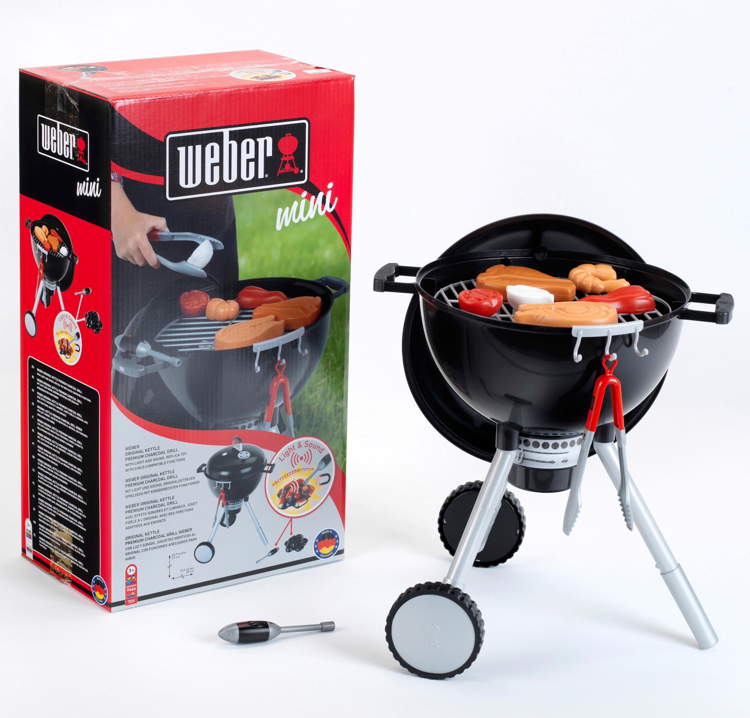 Klein Kinder-Küchenset »Weber Spiel-Kugelgrill One Touch Premium«, mit Licht und Sound, Made in Germany