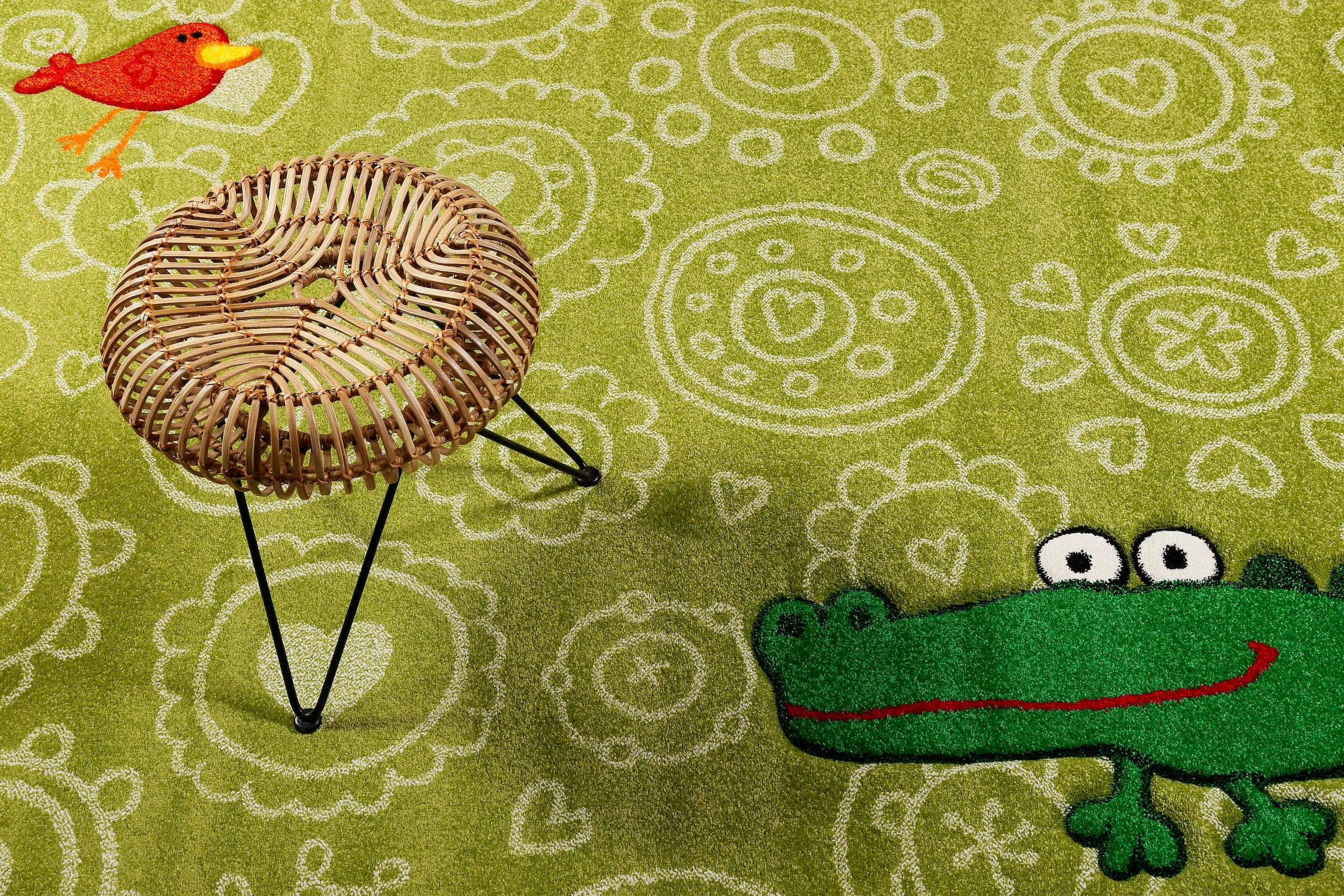 Sigikid Kinderteppich »Crocodile«, rechteckig, 13 mm Höhe