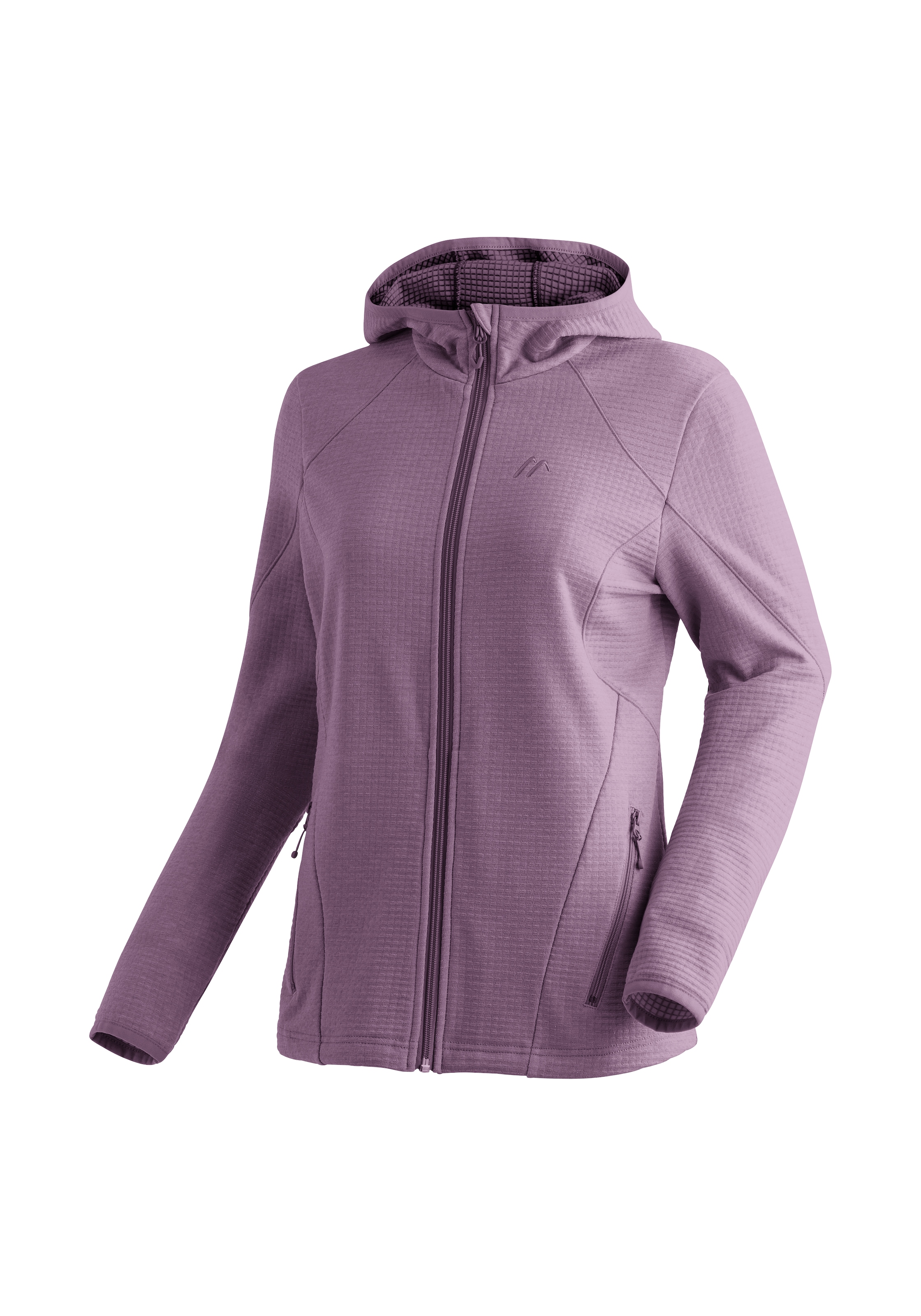 Maier Sports Fleecejacke »Tesila Hood W«, Damen Midlayer, atmungsaktiv schnelltrocknend, Full-Zip, Regular fit