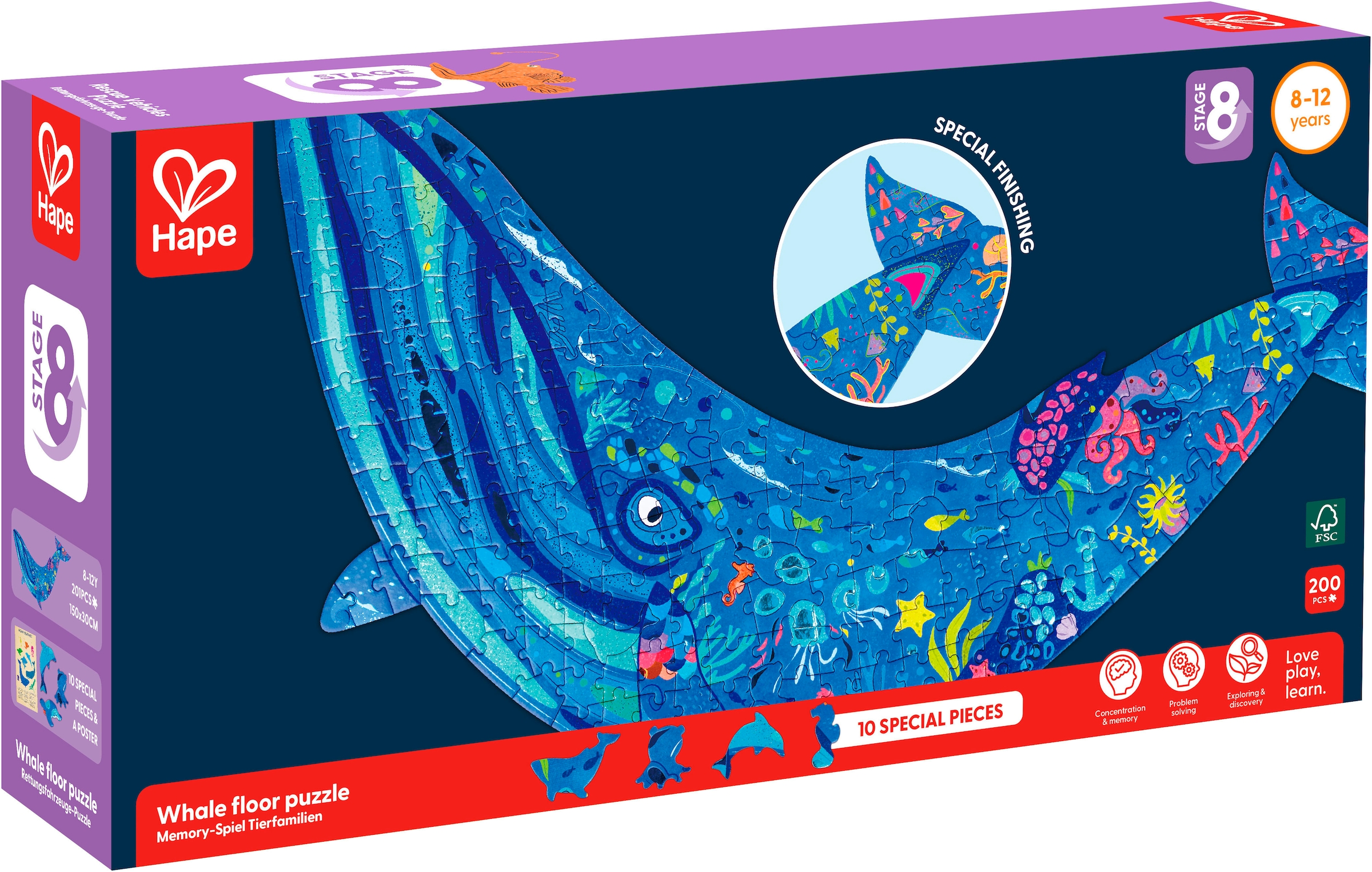 Hape Puzzle de contours »Meerestiere«