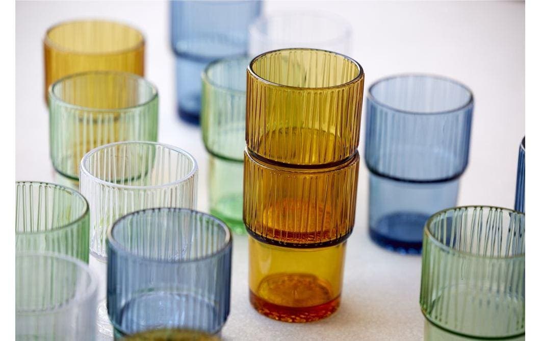 Bitz Verre à latte macchiato »Macchiato Becher Kusintha 380 ml, 4 Stück, Blau«