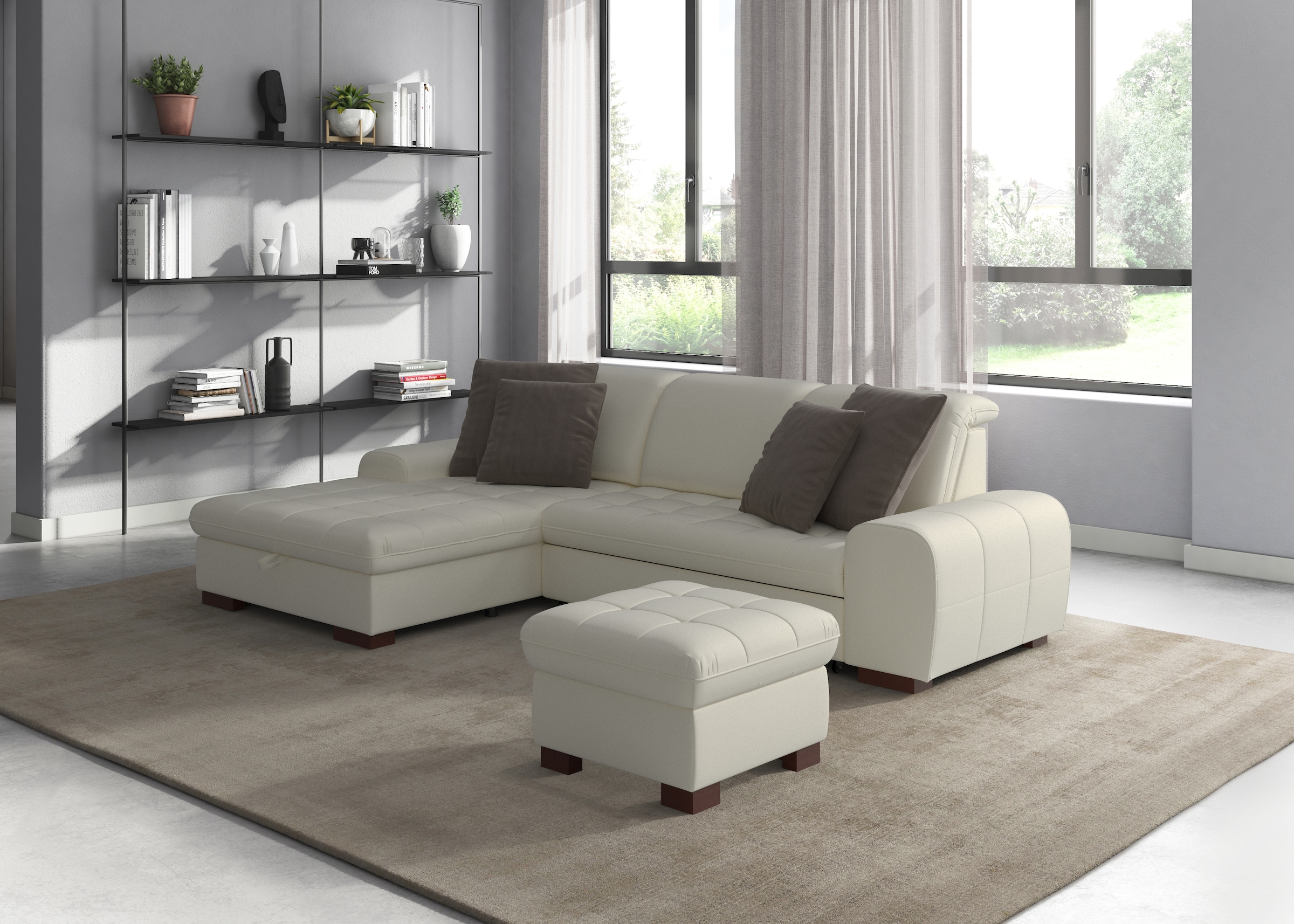 Image of sit&more Ecksofa "Luxor L-Form" wahlweise mit Bettfunktion, Bettkasten und Kopfteilverstellung