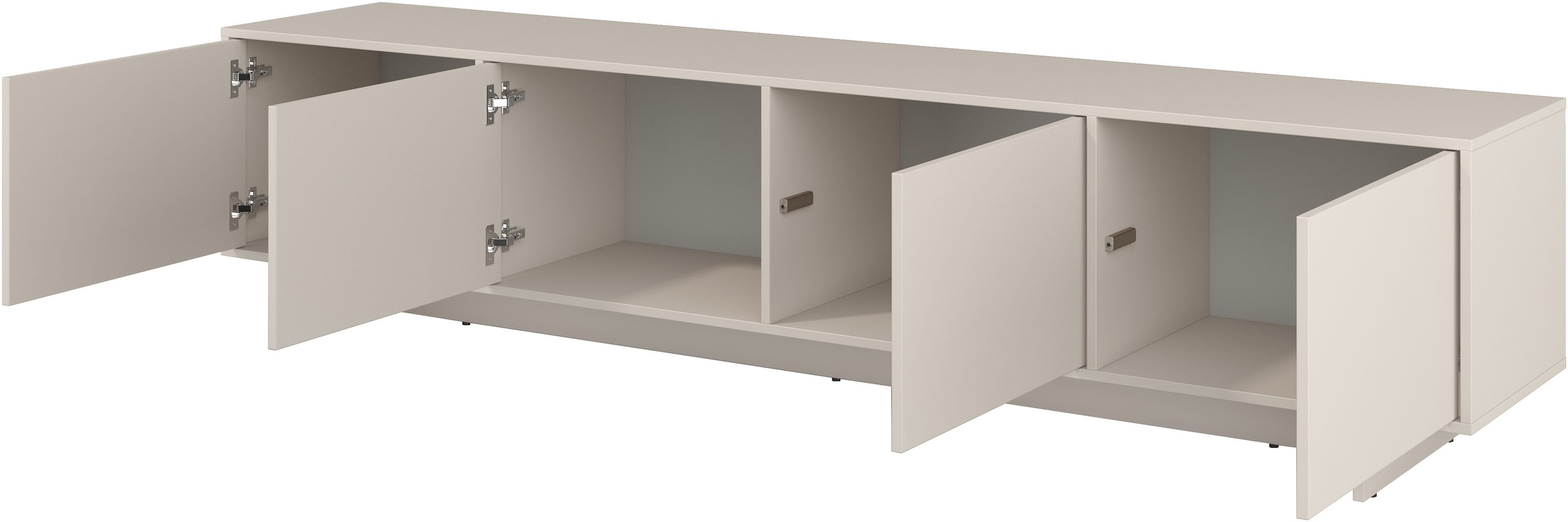 GOODproduct Table basse »Tatami, Modernes griffloses TV-Board, Breit 220,50cm, TV-Schrank« meuble TV, meuble TV avec beaucoup de rangement, fonction push-to-open
