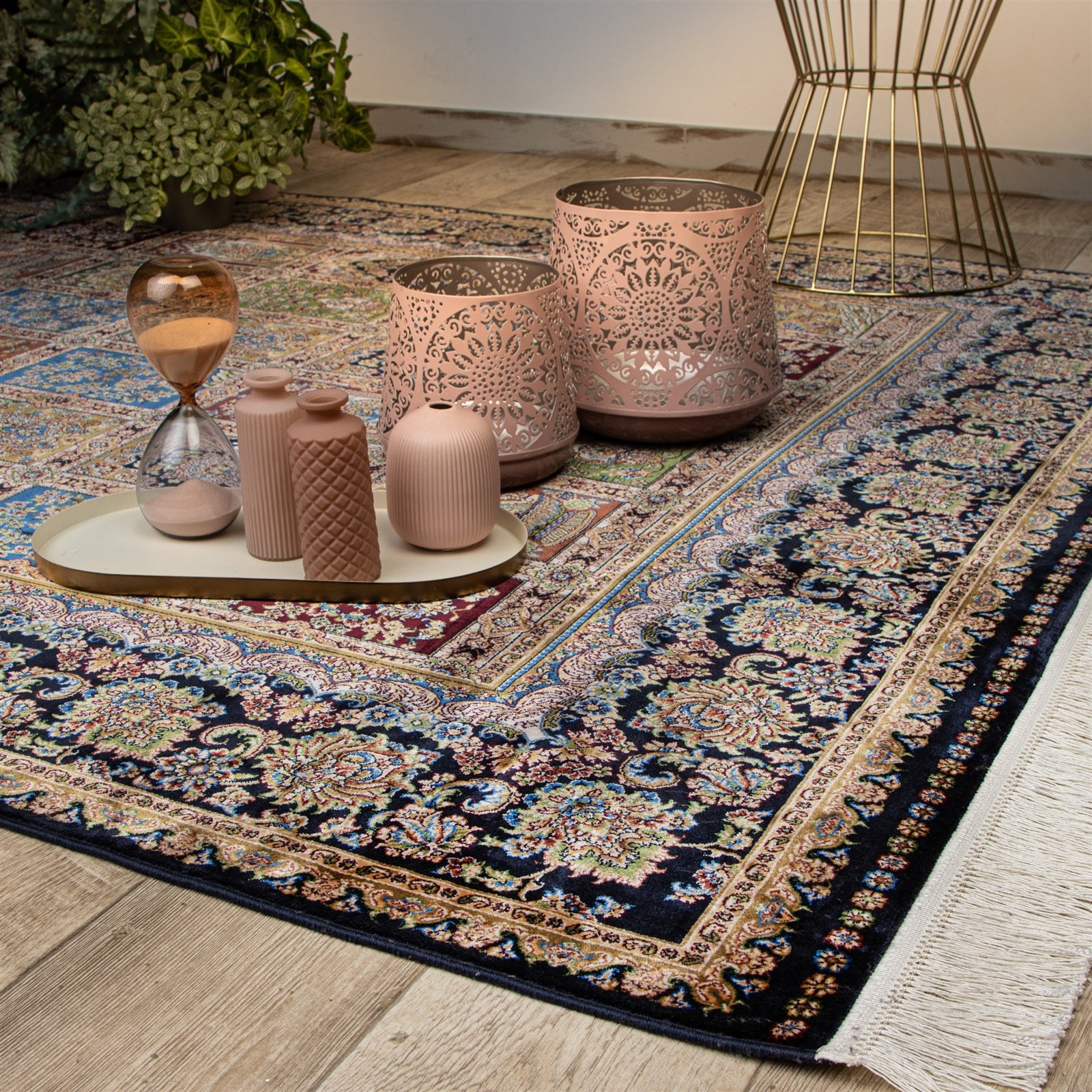 Kayoom Orientteppich »Babil 311« rechteckig 15 mm Höhe Kurzflor, Orient, Modernes Muster, Deko, Fussbodenheizungsgeeignet