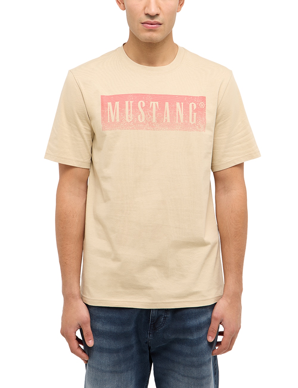 Image of MUSTANG T-Shirt "MU-Austin Block Logo" Regular fit