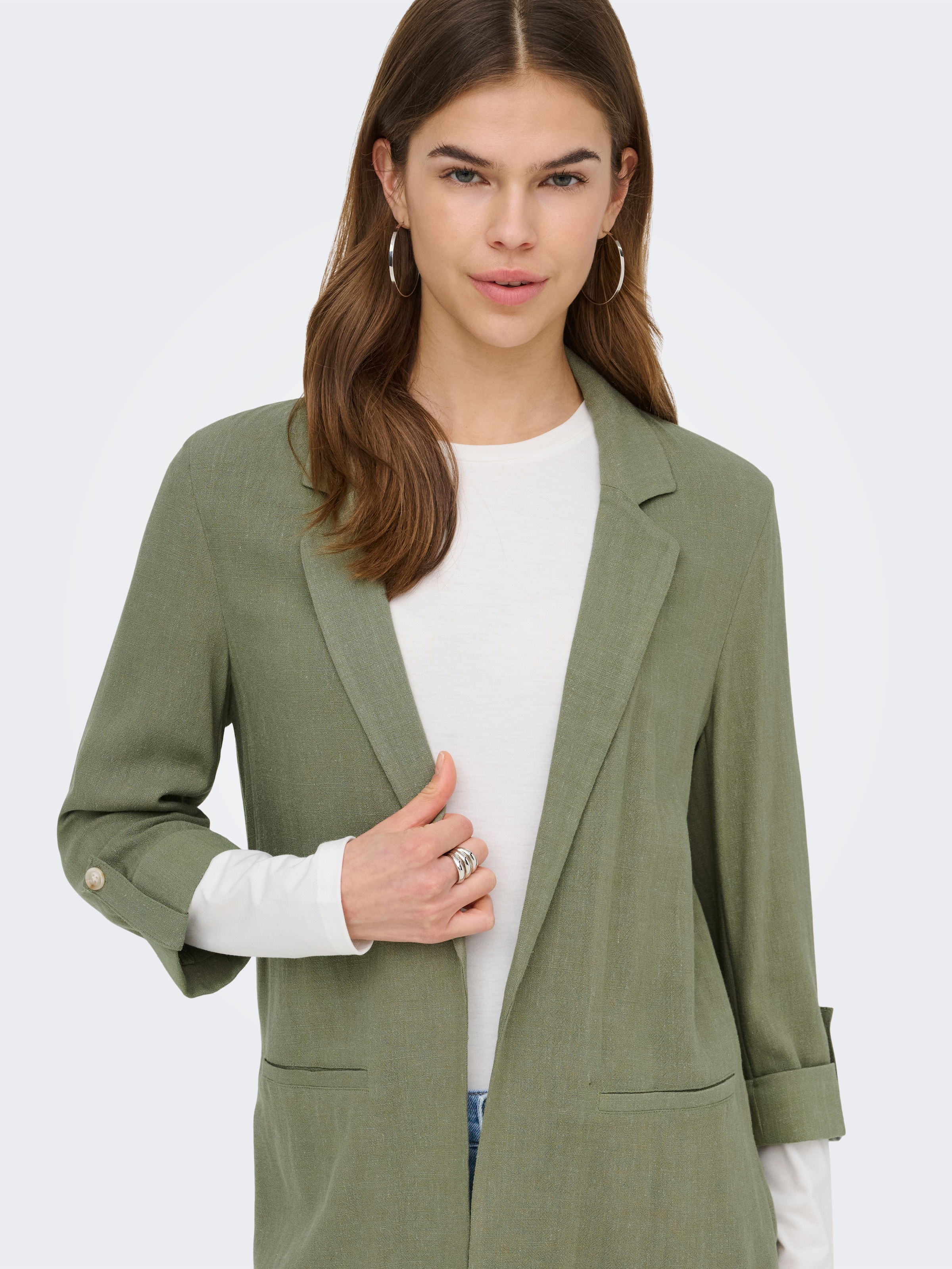 ONLY Longblazer »ONLSIESTA 3/4 OPEN LIN BL BLAZE TLR NOOS«