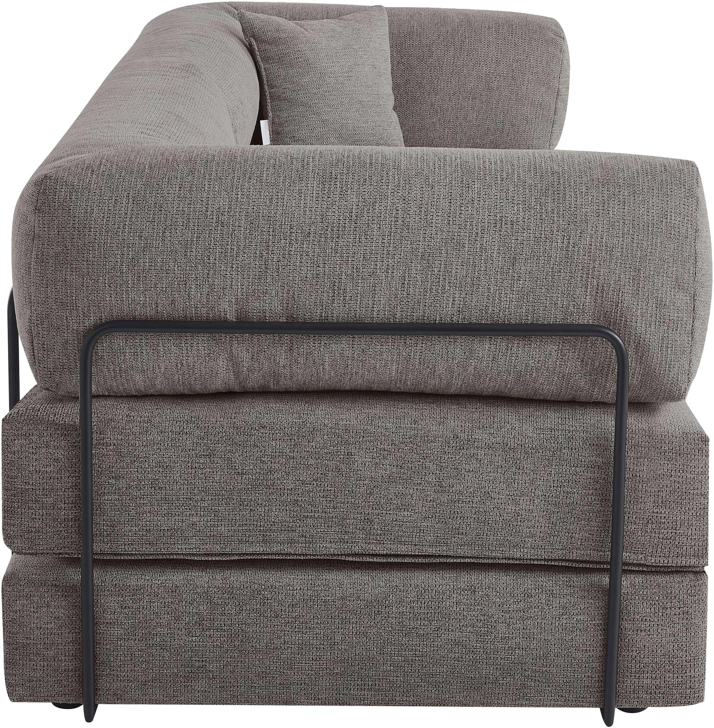 homsy by Ana Johnson Canapé-lit »Folda Dauerschläfer, B: 206 cm, Liegefl. 181x198 cm« avec fonction lit/sommeil, incl. 1 coussin décoratif, ressorts ensachés