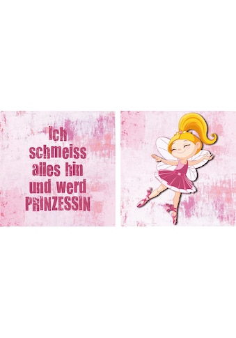 Leinwandbild »Prinzessin«, (Set)