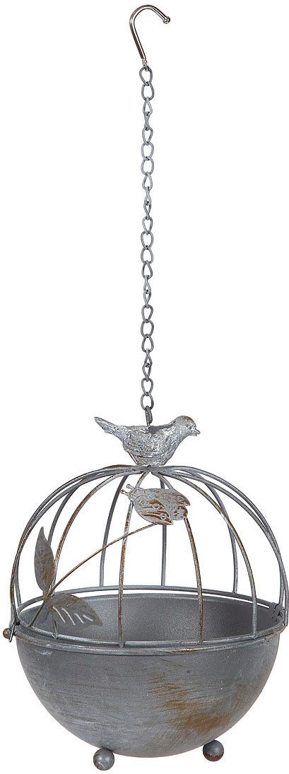 Ambiente Haus Vogeltränke »Vogelbad zum hängen aus Metall - Käfig«, (1 St.)