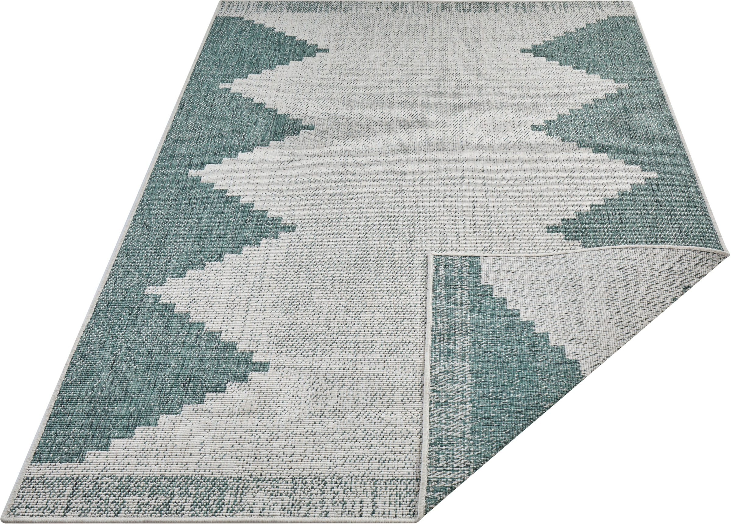 Image of freundin Home Collection Teppich »Diona«, rechteckig, 5 mm Höhe, In-und Outdoor geeignet, Wohnzimmer, Balkon, Terrasse, Garten, Strapazierfähig und pflegeleicht, Flachgewebe bei Ackermann Versand Schweiz