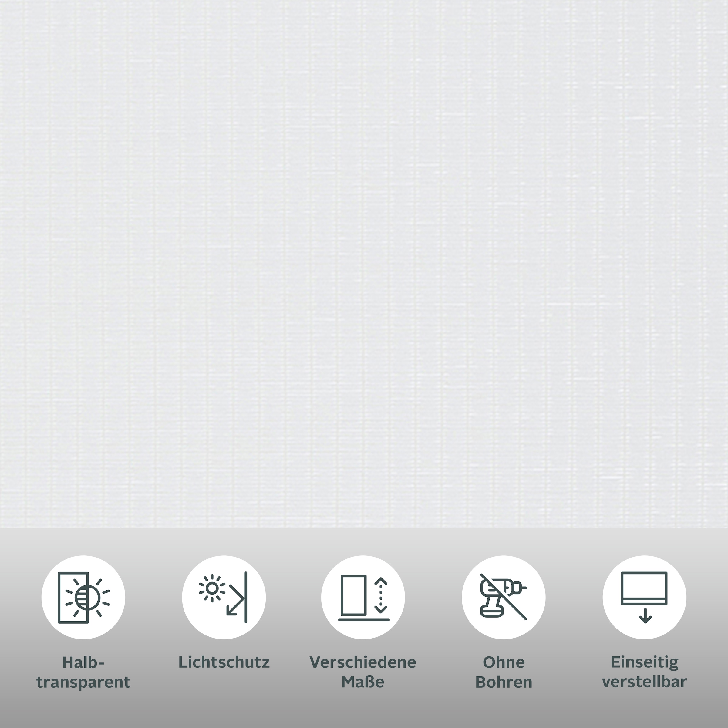 my home Store à enrouleur »LIYN« Lichtschutz ohne Bohren freihängend Trendiges Rollo in Naturoptik- NEUHEIT!