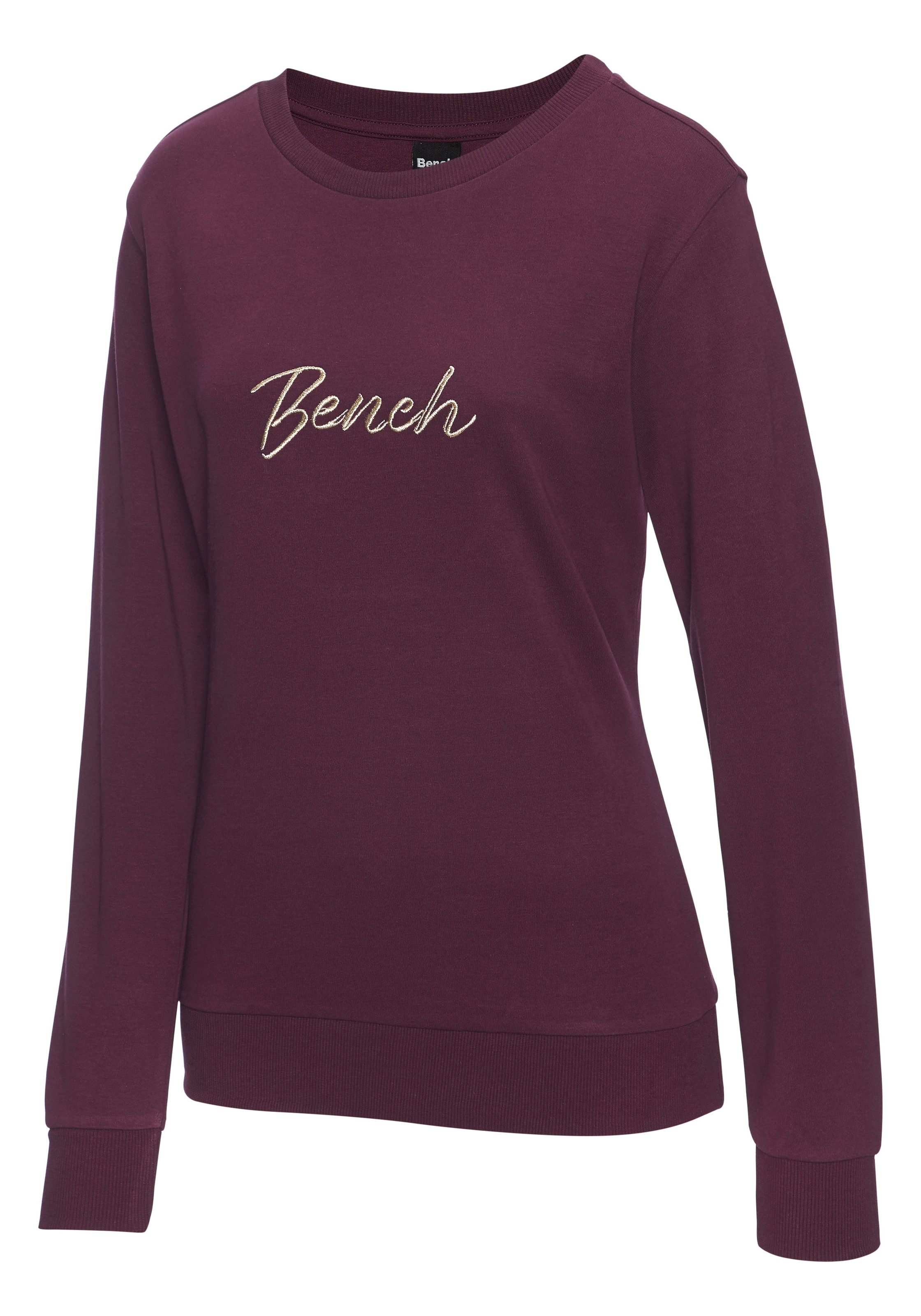 Bench. Loungewear Sweatshirt , mit Logostickerei, Loungewear
