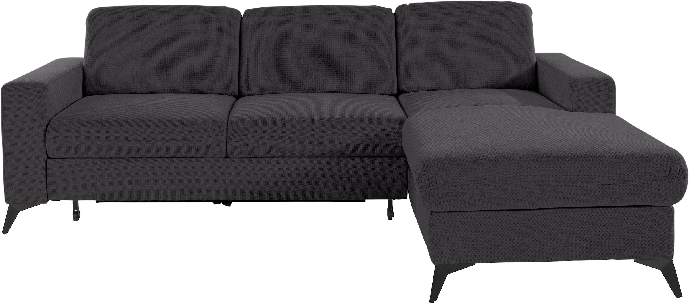 Places of Style Ecksofa »Lolland L-Form«, Wahlweise mit Bettfunktion und Bettkasten, Federkern