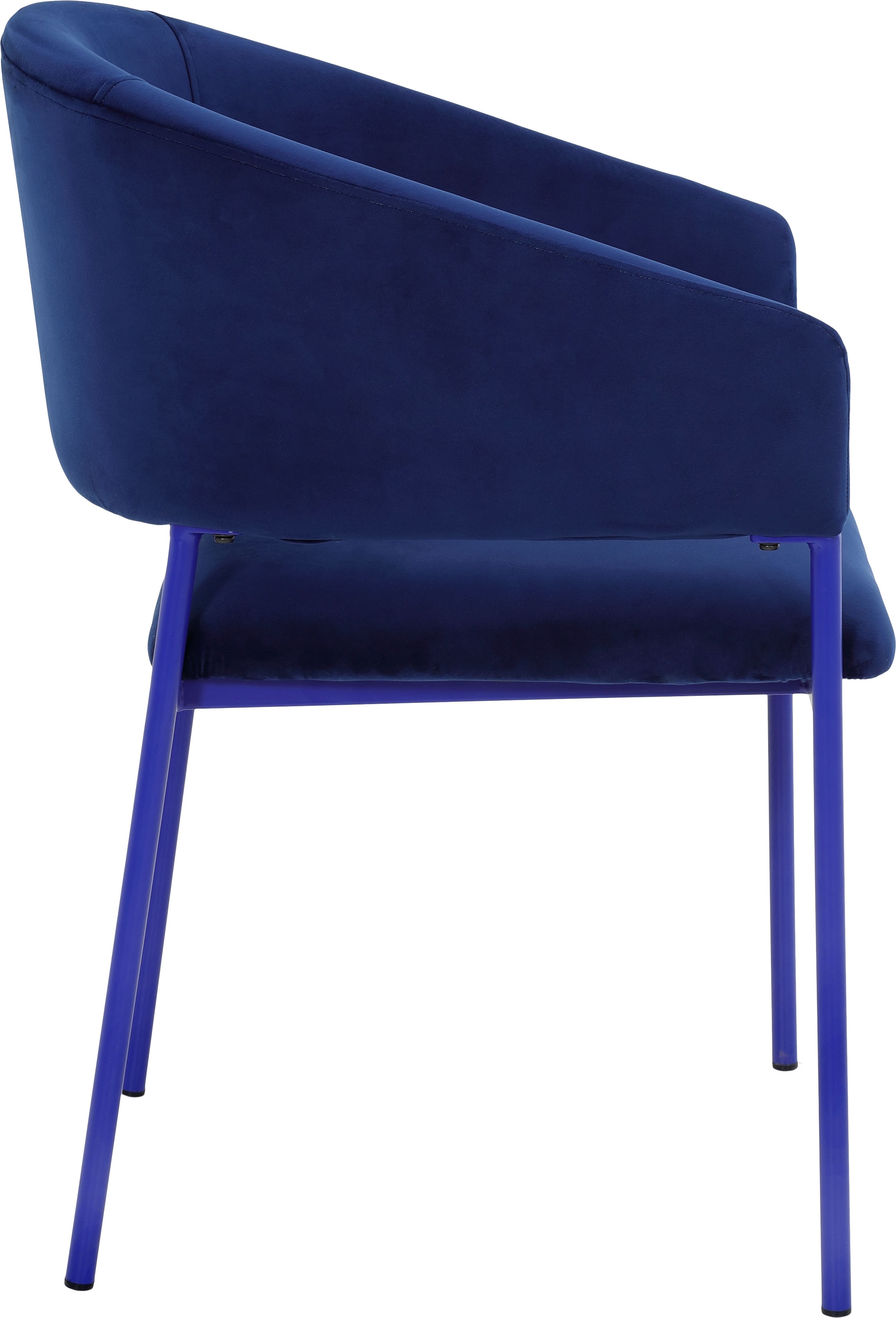 TOM TAILOR HOME Armlehnstuhl »EMBRACE ARMCHAIR«, (Set), 2 St., Samt, Esszimmerstuhl, mit Armlehnen, 4-Fussgestell, Rückenausschnitt