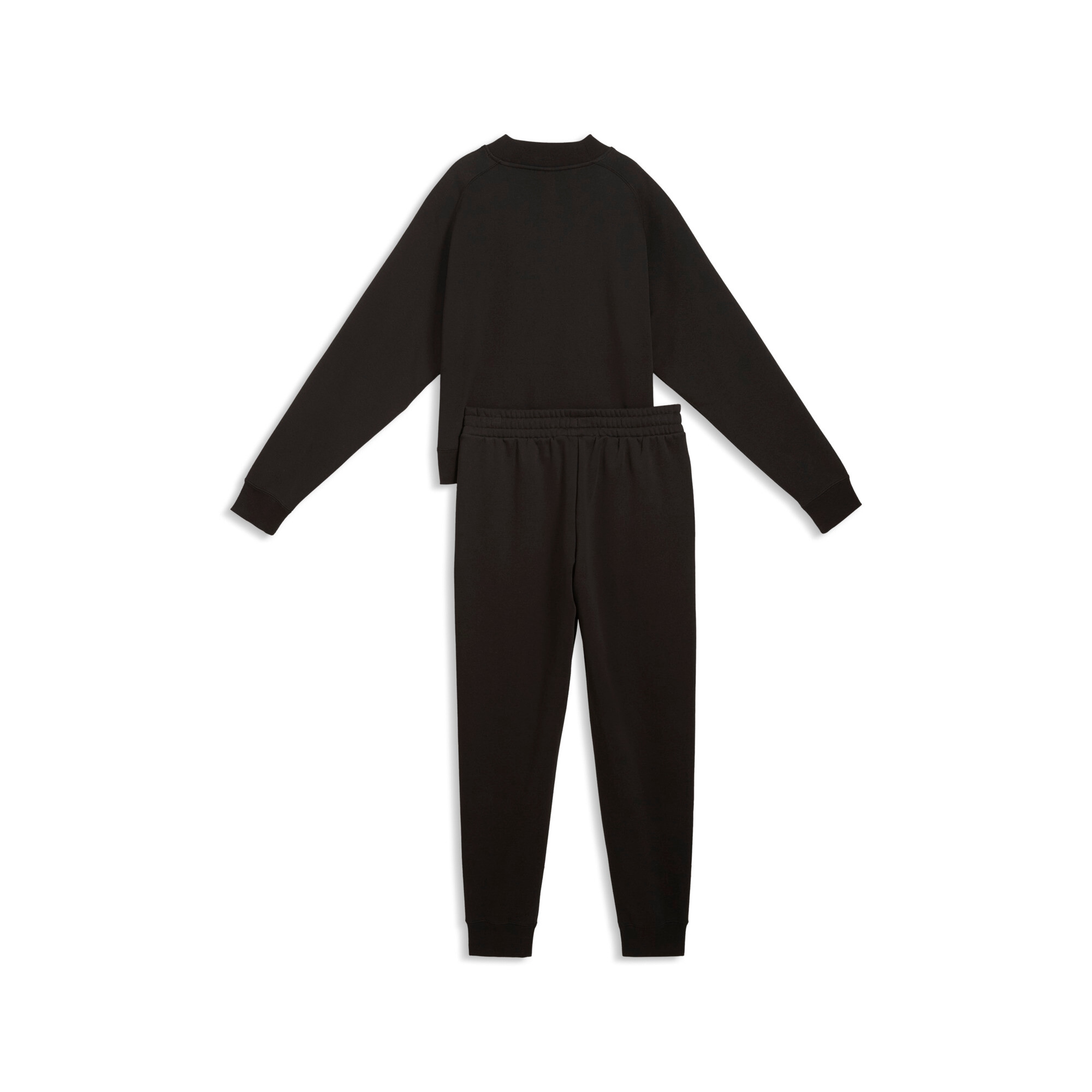 PUMA Combinaison d'entraînement »LOUNGEWEAR STANDARD SWEAT SUITT FL CL« 2 ensemble deux pièces, avec haut à manches longues, en coton et polyester