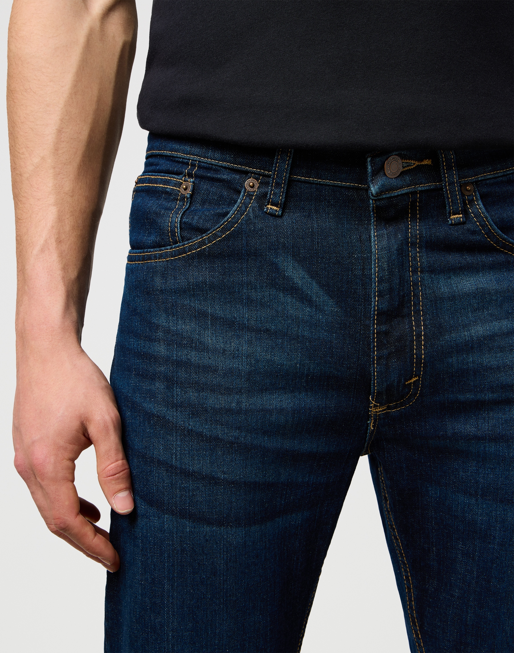 Wrangler Jeans droit aus elastischer Baumwollmischung