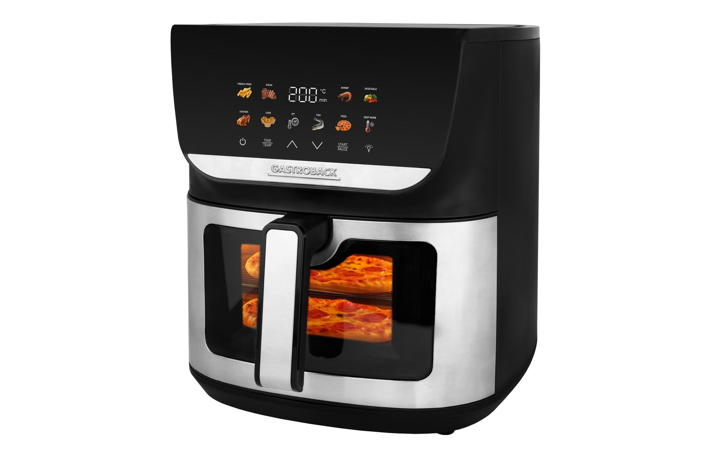 Image of Gastroback Heissluftfritteuse "Heissluftfritteuse 42586 Multi-Heissluftfritteuse Duo Family 9 L" 2000 W