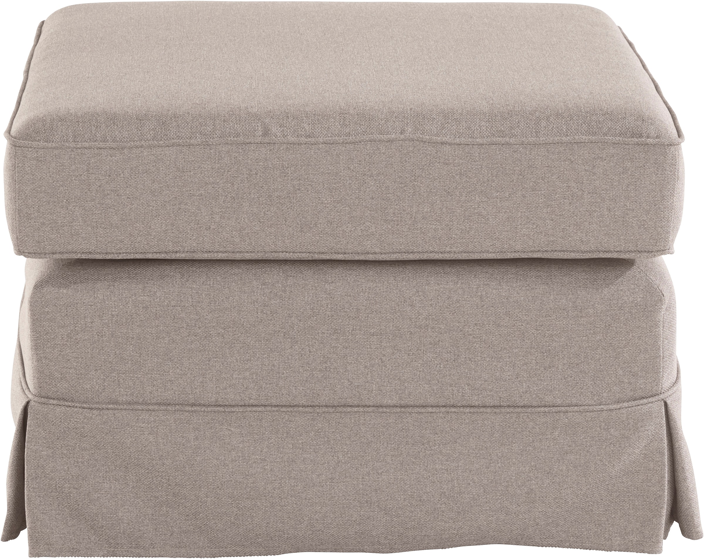 Home affaire Polsterhocker »Shadmoor« Hussenoptik, in uni oder mit Blumendruck, passend zur Shadmoor-Serie