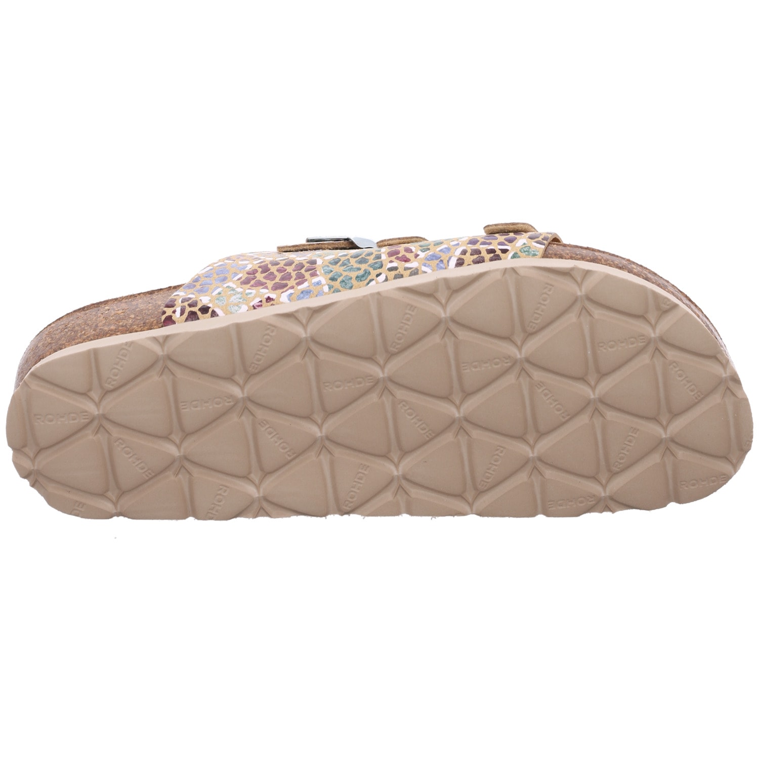 Rohde Pantolette »SUNNYS N°13«  chaussure d'été, mule, chausson avec imprimé coloré, largeur G = large