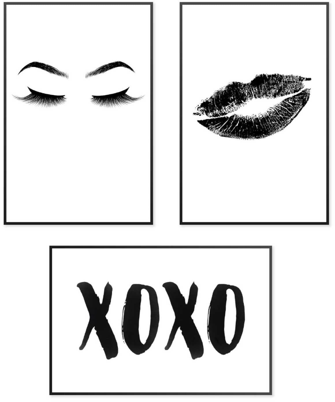 Image of Reinders! Wandbild »Feminin Schwarz-Weiss - Wandbildset«, (Set) bei Ackermann Versand Schweiz