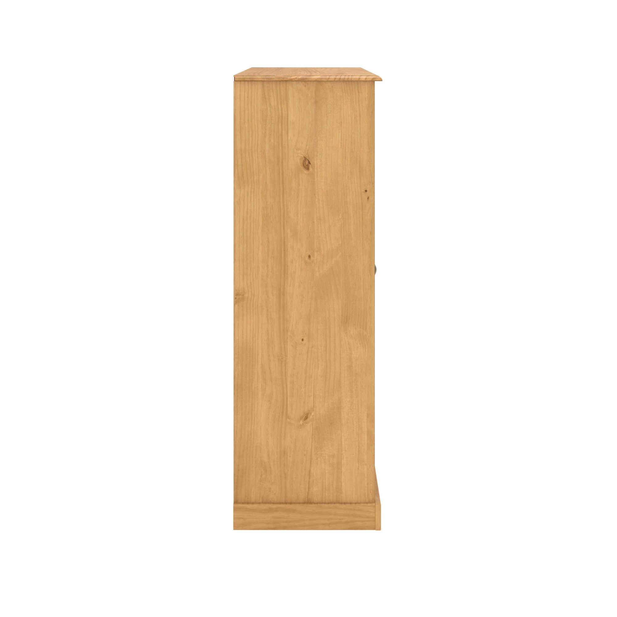 GOODproduct Buffet haut »Turia, mit Glas- und Lamellentüren« Vitrine/armoire moyenne/commode, en pin massif, FSC®, L : 127 cm