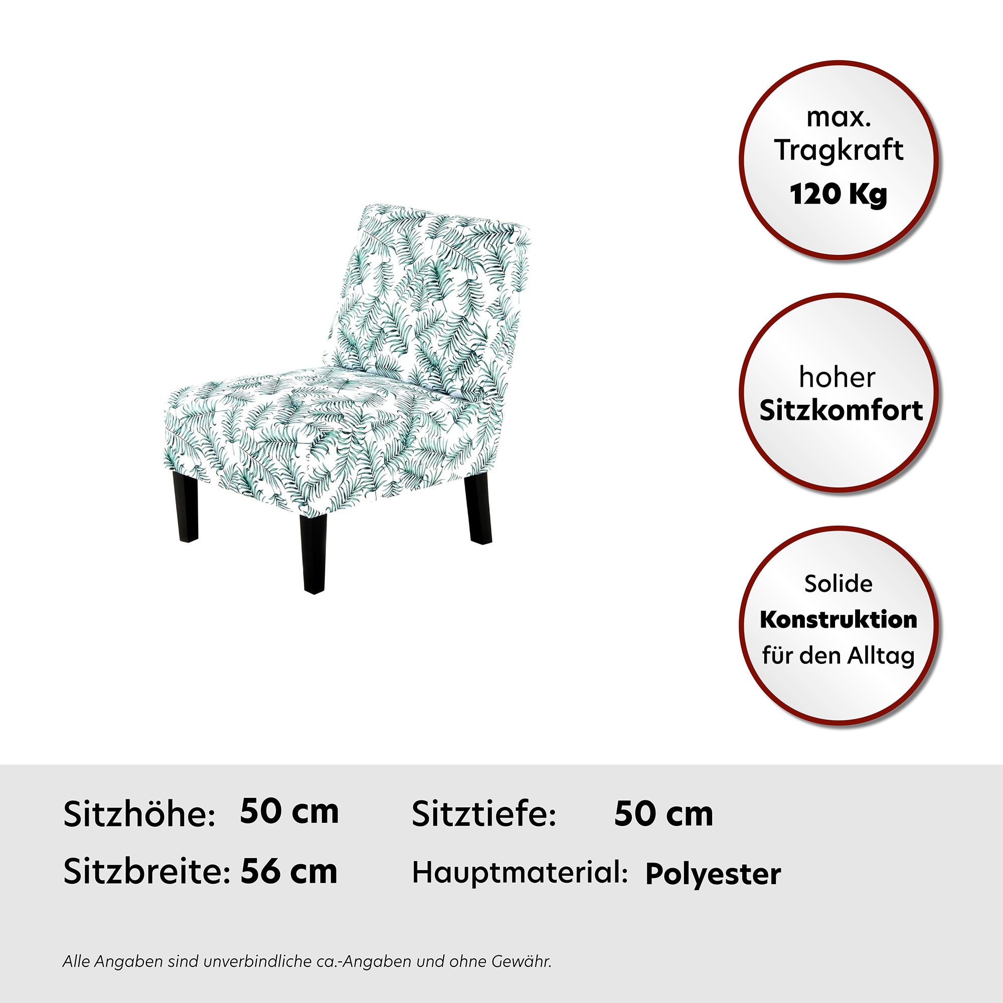 Kayoom Stuhl »Indira 210, mit gepolsterter Sitzfläche und Rückenlehne« () 1 Stk.stilvoll, modern, ideal für moderne Einrichtungen