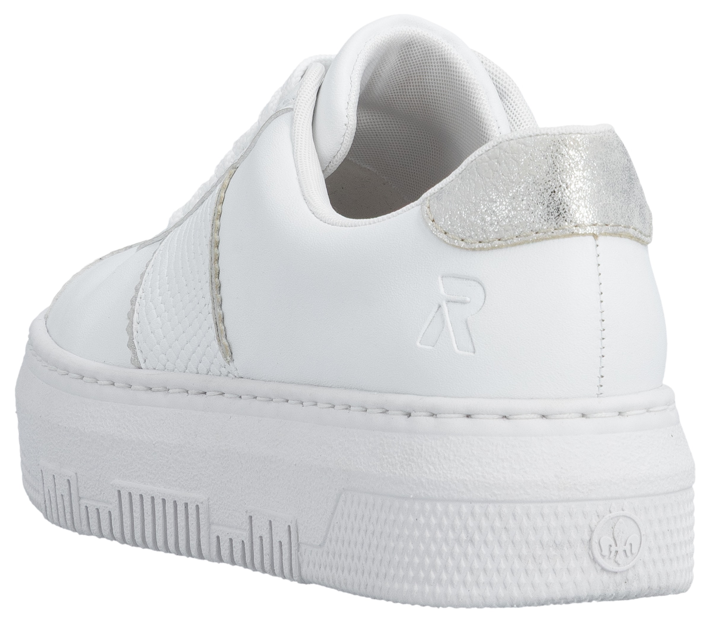 Rieker Baskets à plateforme  , Schnürschuh, Halbschuh, Freizeitschuh mit gepolstertem Schaftrand