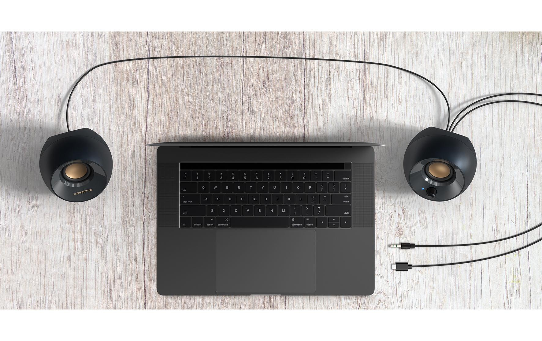 Creative Haut-parleurs pour PC »Pebble V2« 2.0 ( réglage du volume 8 W) USB-C