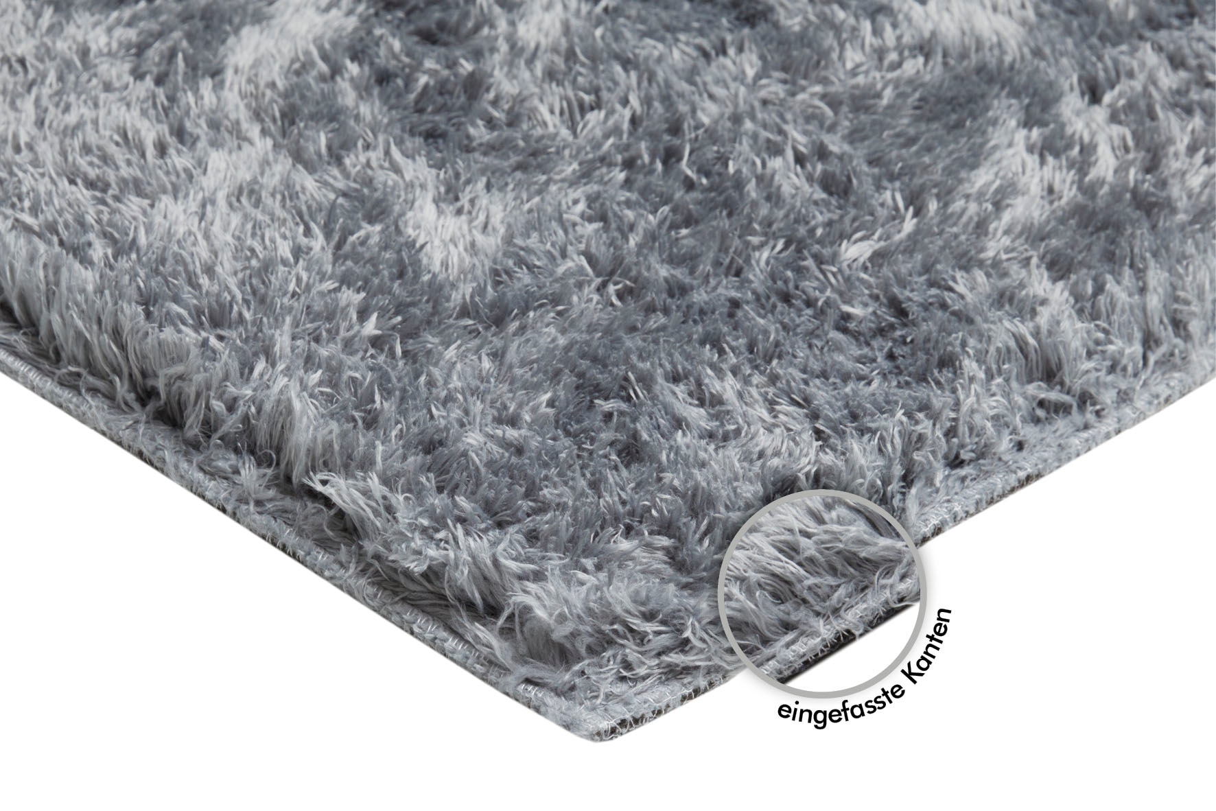 Andiamo Hochflor-Teppich »Posada«, rechteckig, 32 mm Höhe, Uni-Farben, weich & kuschelig, Wohnzimmer